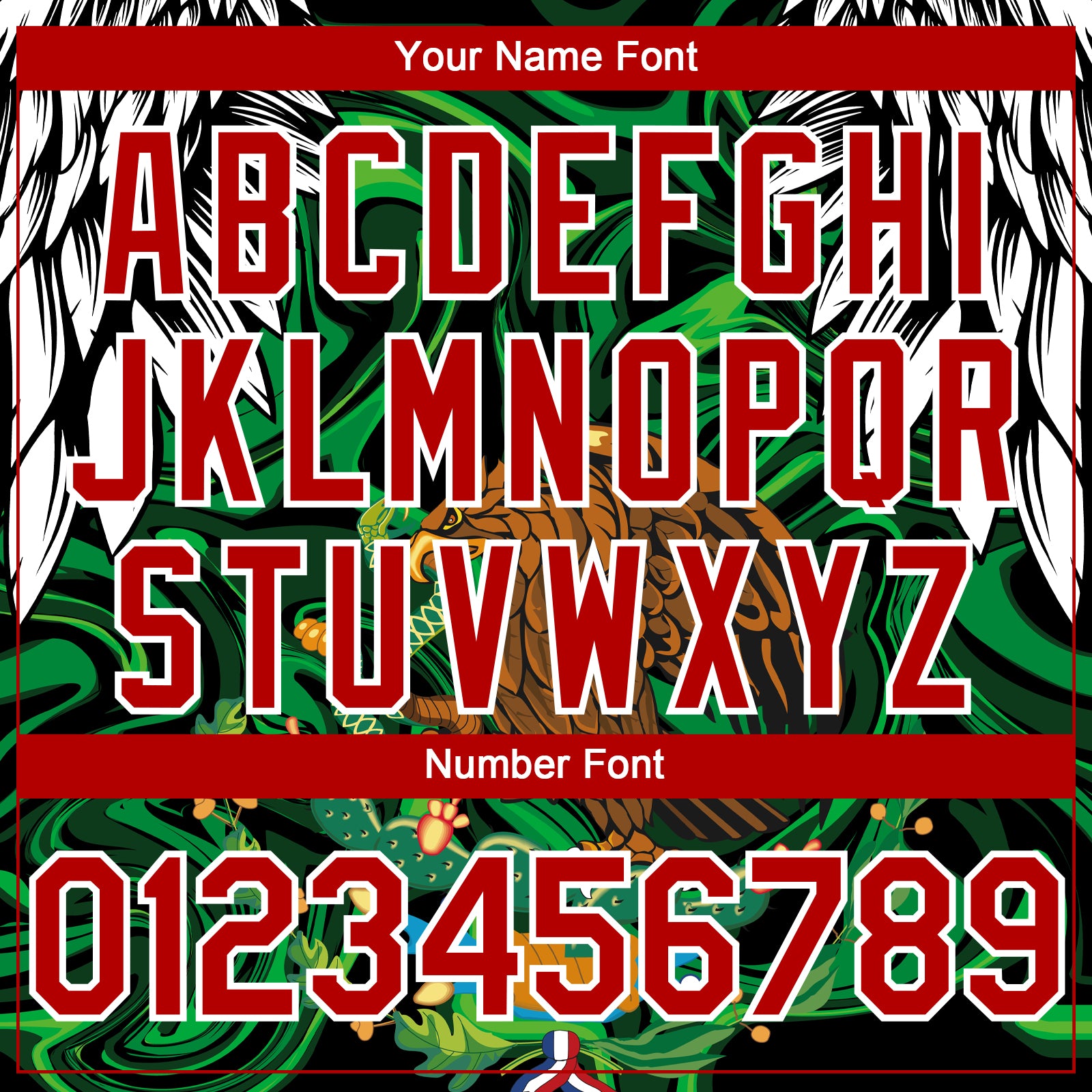 Custom Black Red-White 3D Mexico Authentic Baseball Jersey - Sky-Custom
