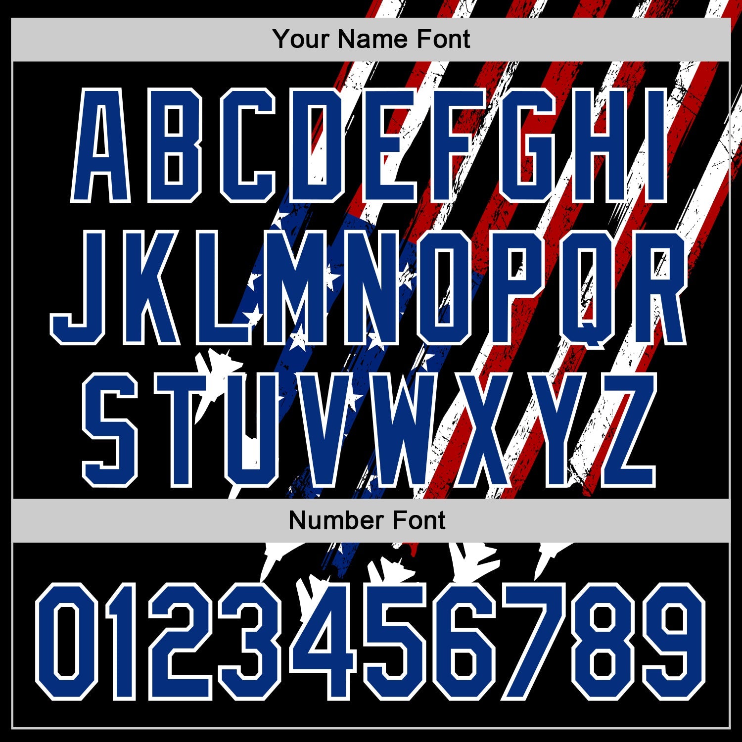 Custom Black Royal Red-White 3D Patriotic American Flag Authentic Baseball Jersey - Sky-Custom