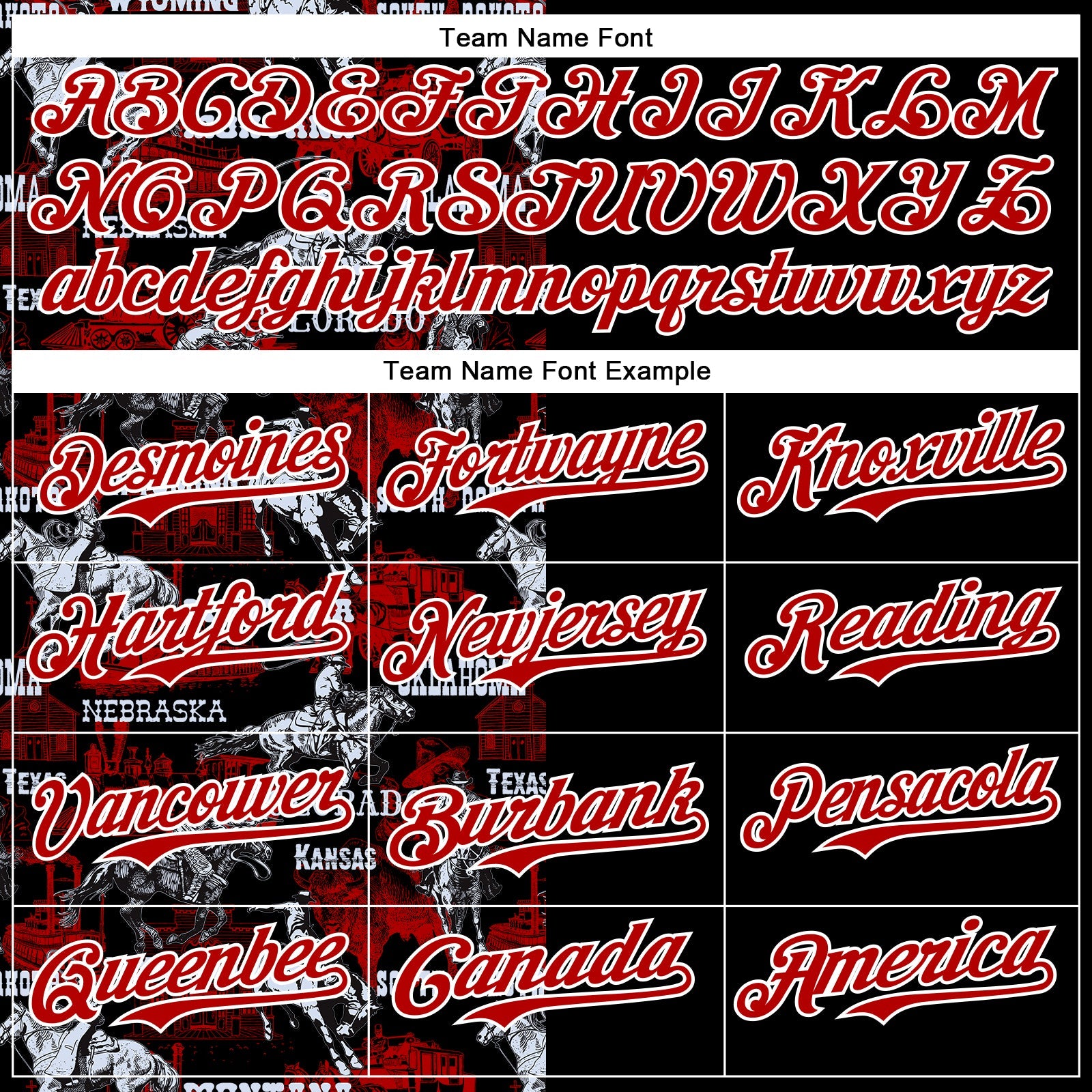 Custom Black Red-White 3D Pattern Design Patriotic American Spirit Rodeo Cowboy Authentic Baseball Jersey - Sky-Custom