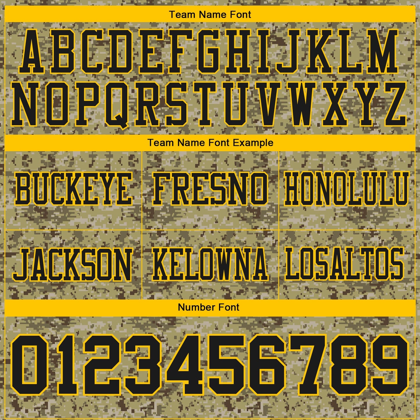 Custom Camo Black-Yellow 3D Pattern Salute To Service Mesh Authentic Football Jersey - Sky-Custom