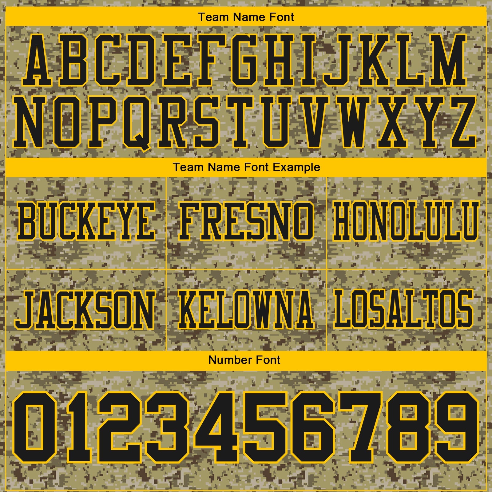 Custom Camo Black-Yellow 3D Pattern Salute To Service Mesh Authentic Football Jersey - Sky-Custom