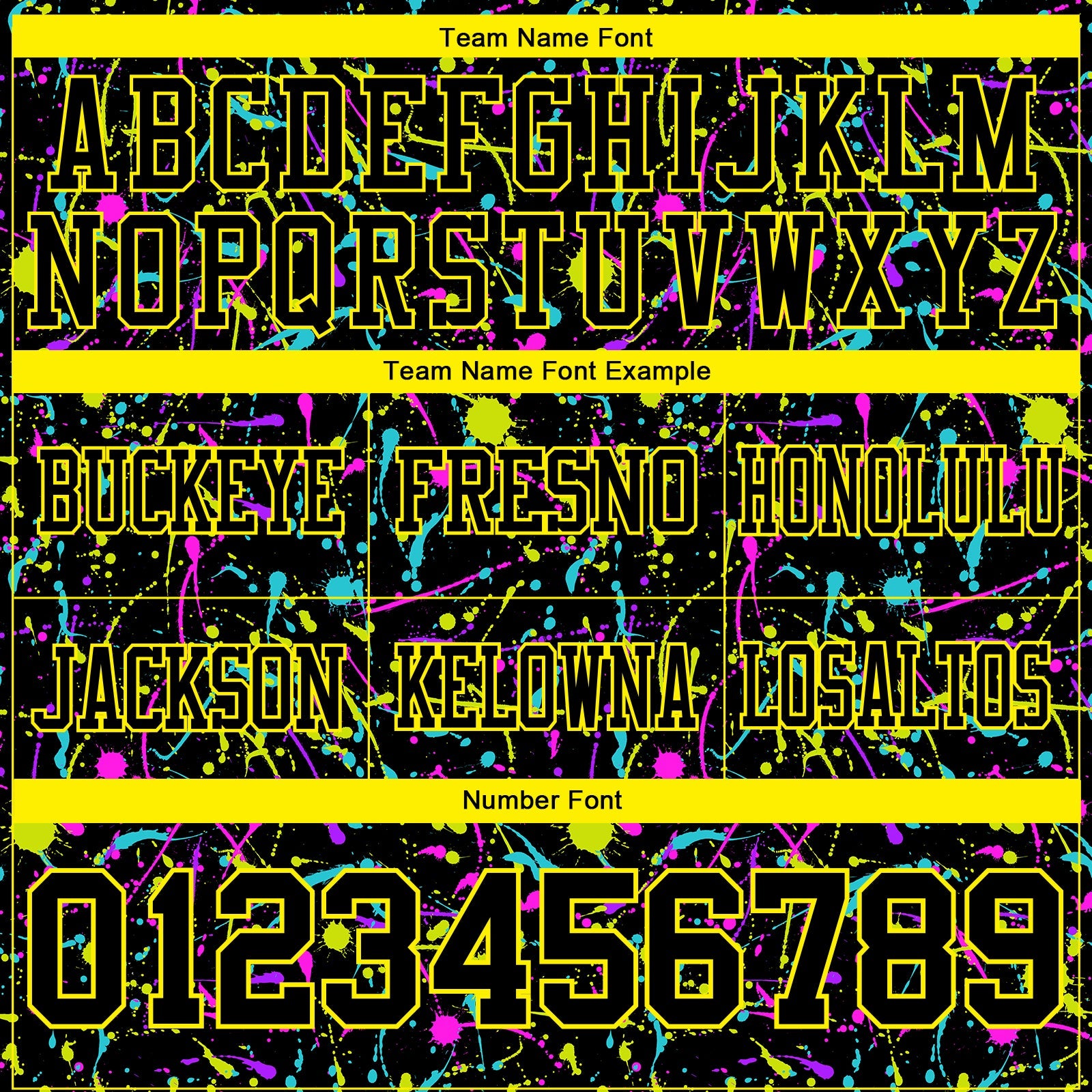 Custom Graffiti Pattern Black-Light Yellow 3D Pattern Splash Mesh Authentic Football Jersey - Sky-Custom