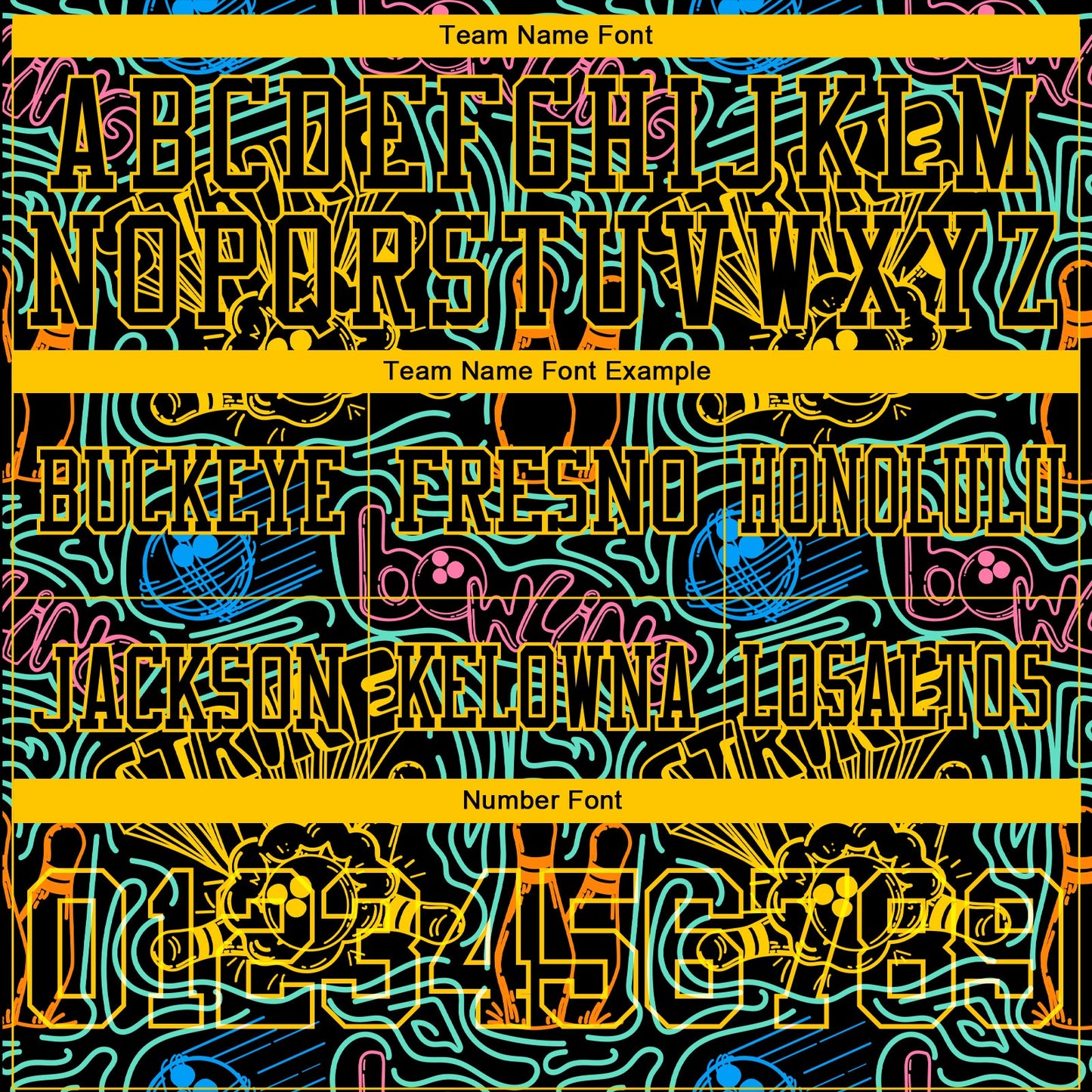 Custom Black Yellow 3D Pattern Bowling Mesh Authentic Football Jersey - Sky-Custom