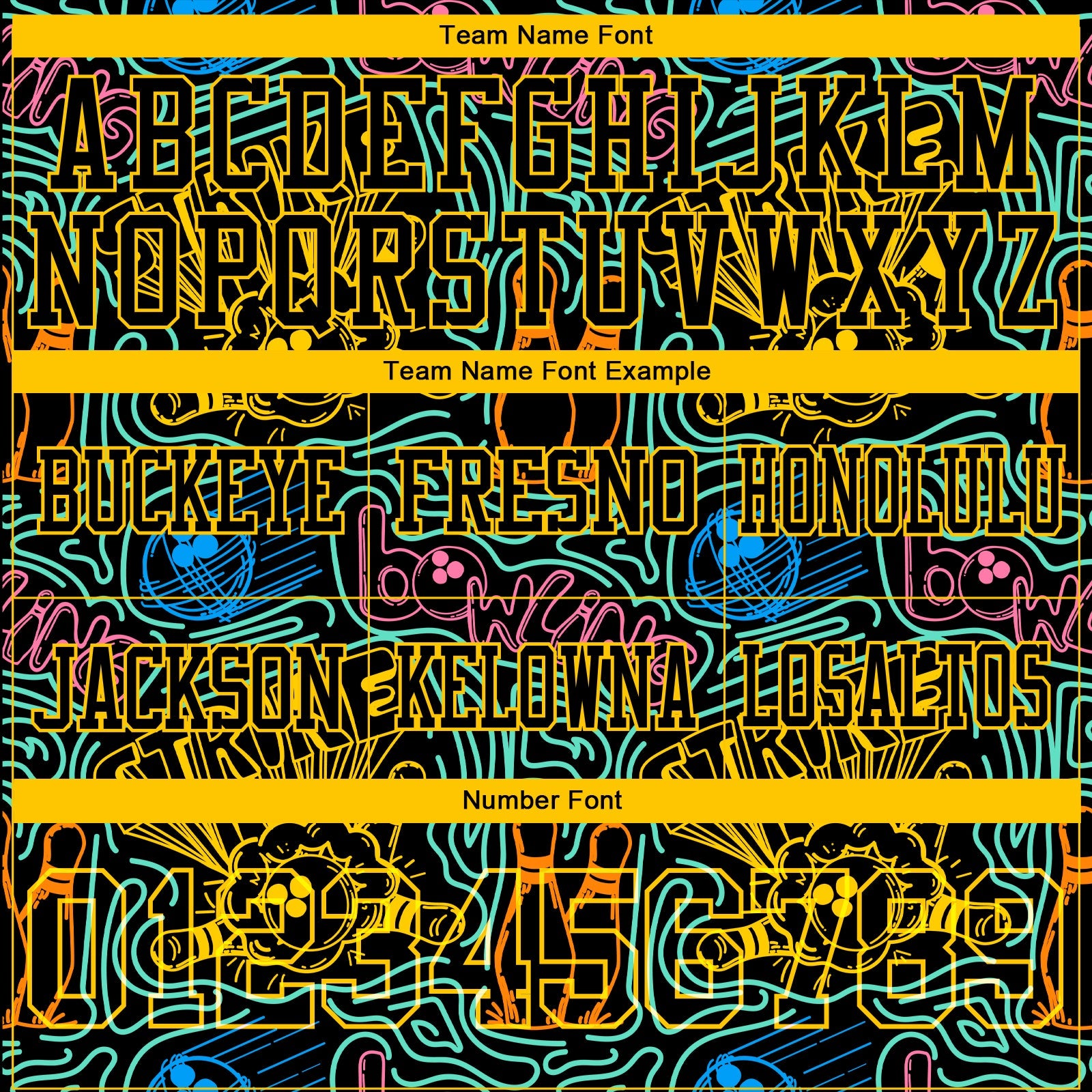 Custom Black Yellow 3D Pattern Bowling Mesh Authentic Football Jersey - Sky-Custom