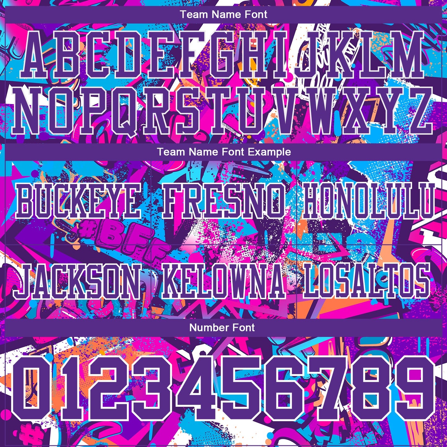 Custom Graffiti Pattern Purple-White 3D Pattern Splash Mesh Authentic Football Jersey - Sky-Custom