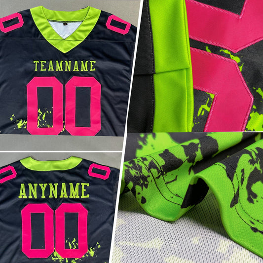 Custom Aqua White 3D Pattern Hawaii Palm Trees Mesh Authentic Football Jersey - Sky-Custom
