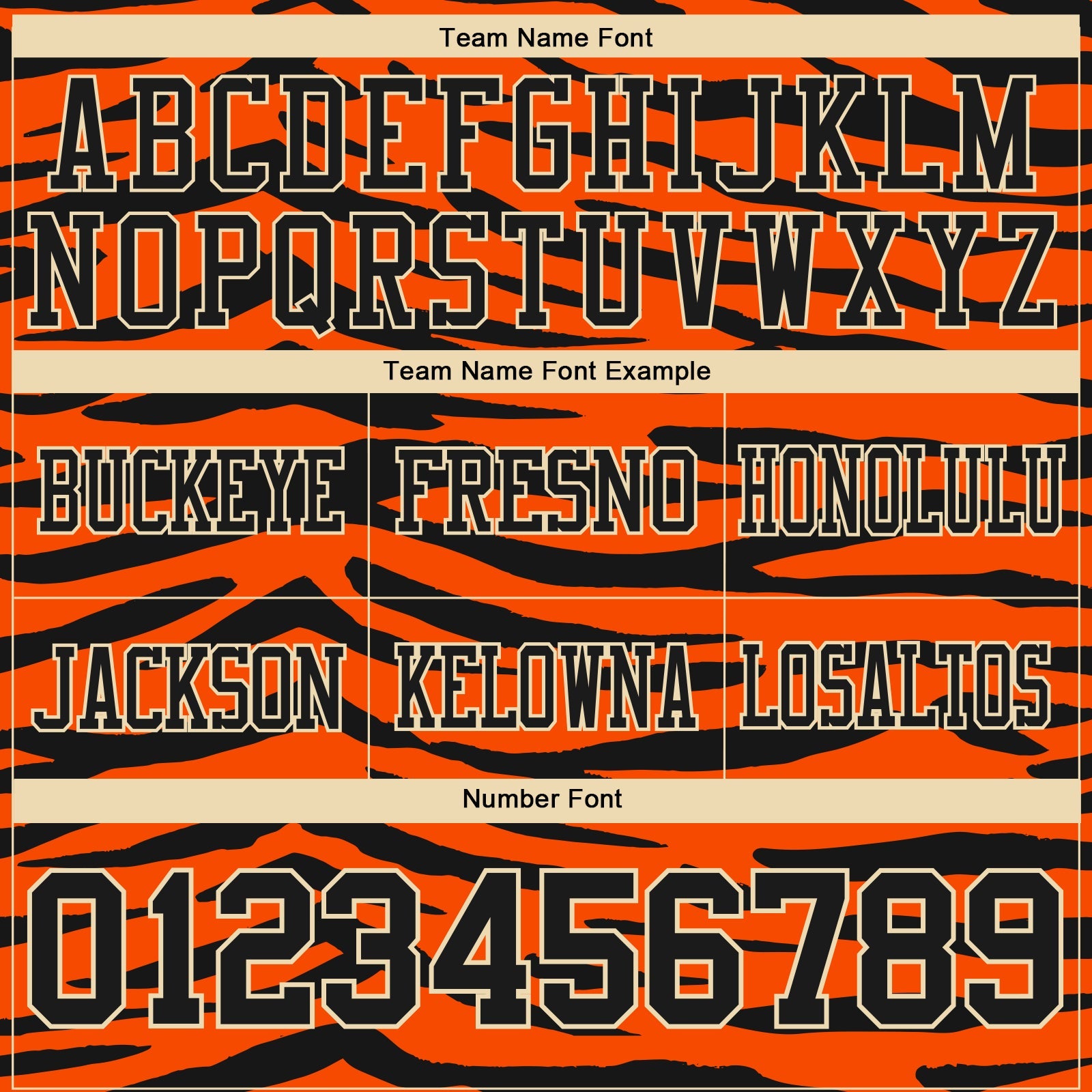 Custom Orange Black-Cream 3D Pattern Tiger Print Mesh Authentic Football Jersey - Sky-Custom