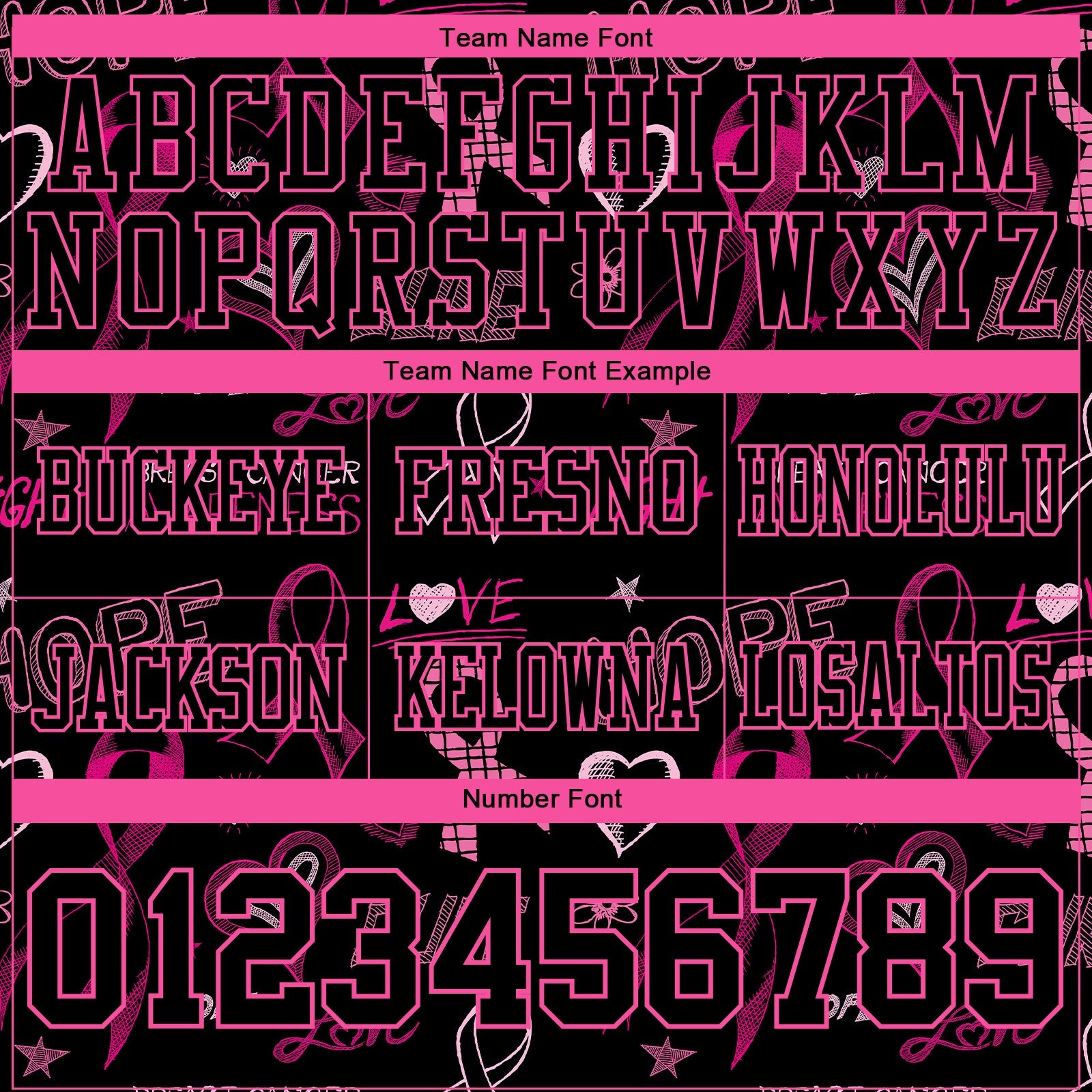 Custom Black Pink 3D Pattern Pink Ribbon Breast Cancer Awareness Month Women Health Care Support Mesh Authentic Football Jersey - Sky-Custom