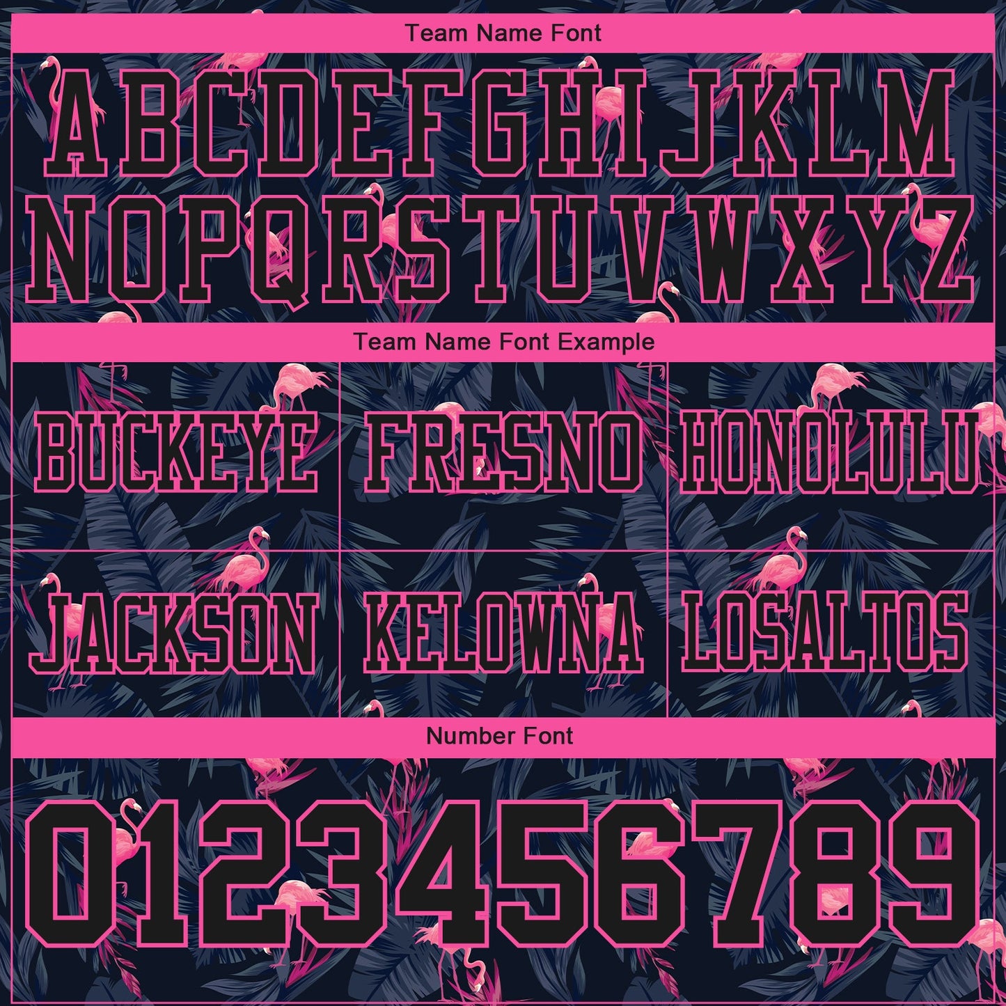 Custom Black Pink 3D Pattern Flamingo Mesh Authentic Football Jersey - Sky-Custom