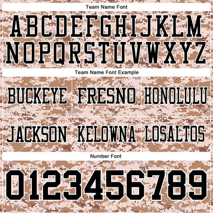 Custom Camo Black-White 3D Pattern Salute To Service Mesh Authentic Football Jersey - Sky-Custom