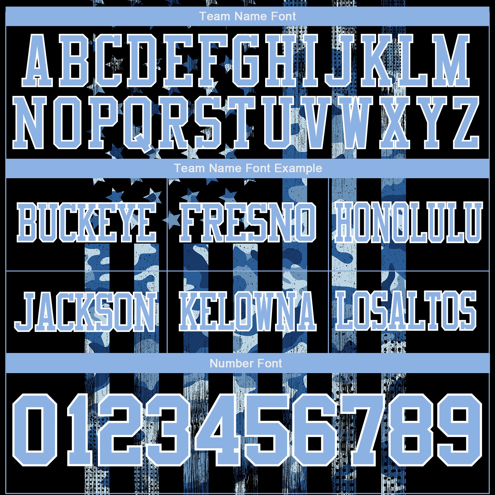 Custom Black Light Blue-White 3D Pattern American Flag Mesh Authentic Football Jersey - Sky-Custom