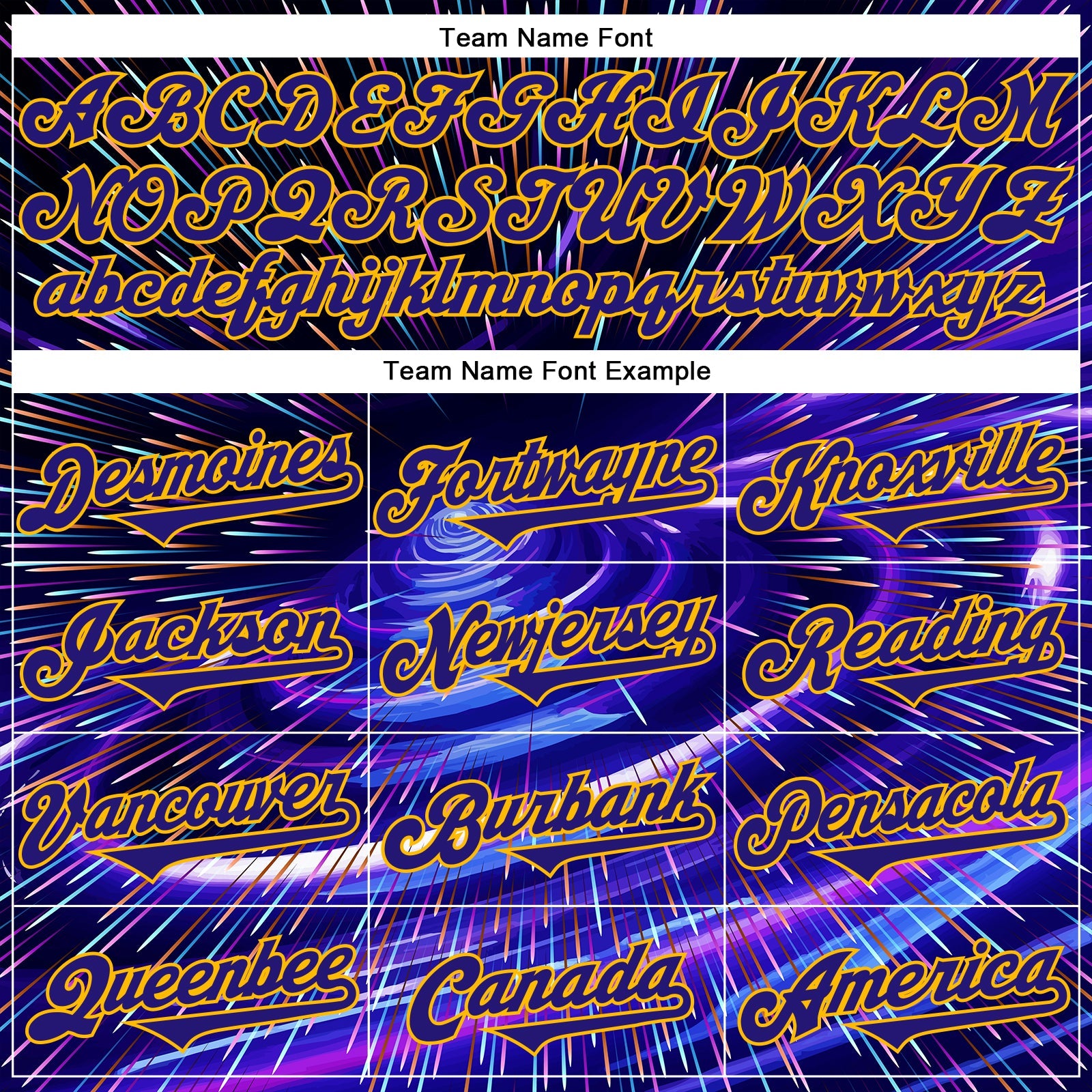 Custom Blue Dark Purple-Gold 3D Pattern Design Outer Space Time Travel Authentic Baseball Jersey - Sky-Custom