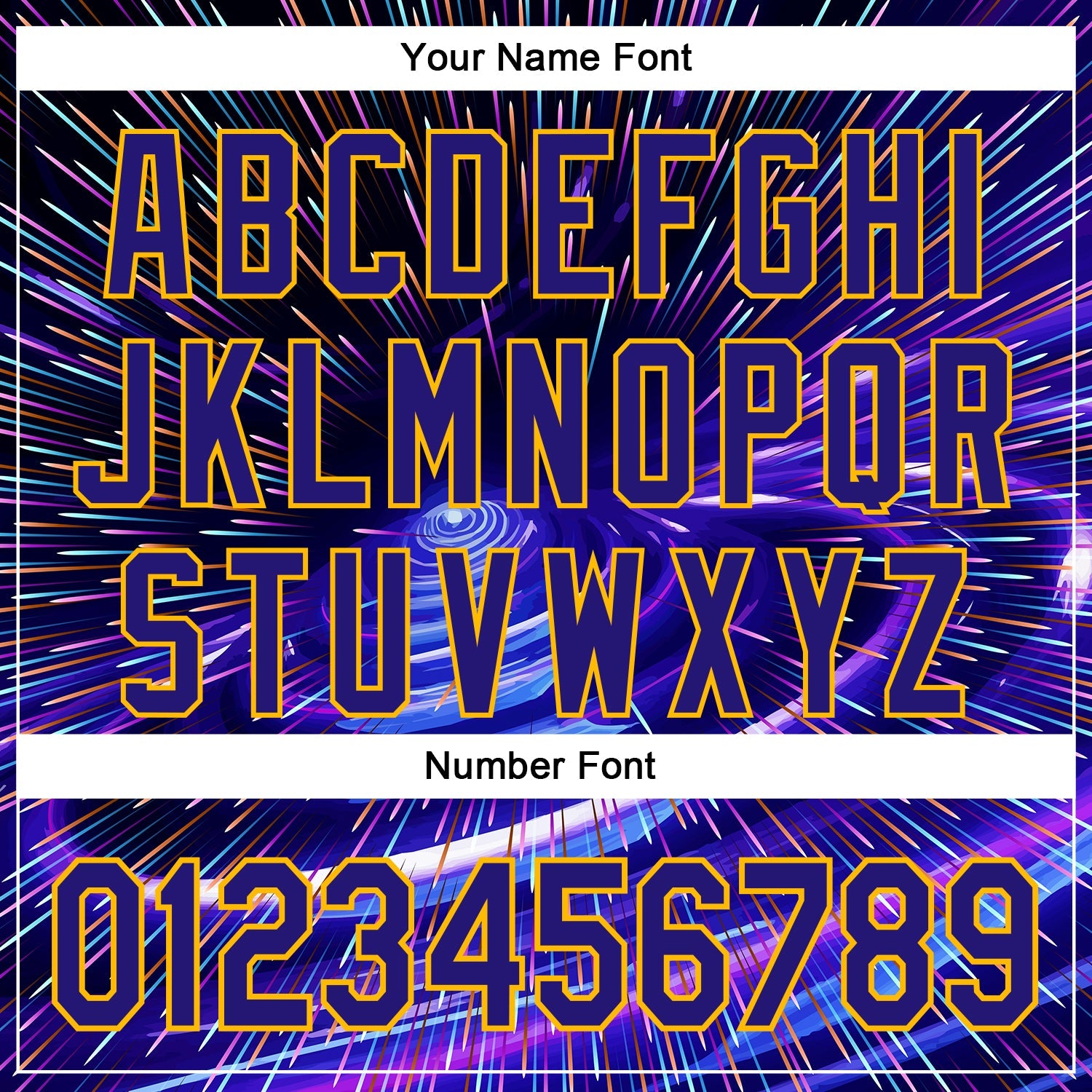 Custom Blue Dark Purple-Gold 3D Pattern Design Outer Space Time Travel Authentic Baseball Jersey - Sky-Custom