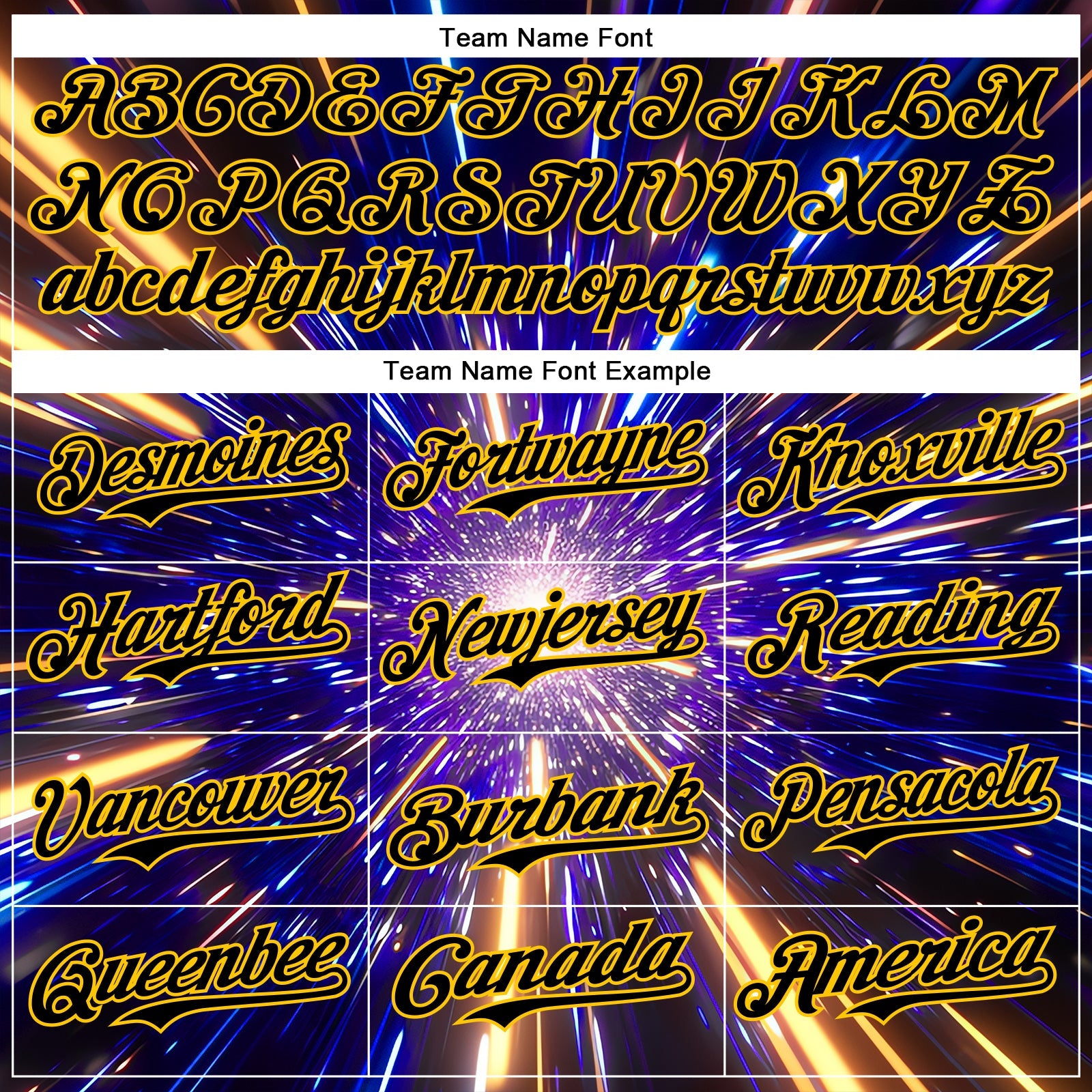 Custom Blue Black-Yellow 3D Pattern Design Outer Space Time Travel Authentic Baseball Jersey - Sky-Custom
