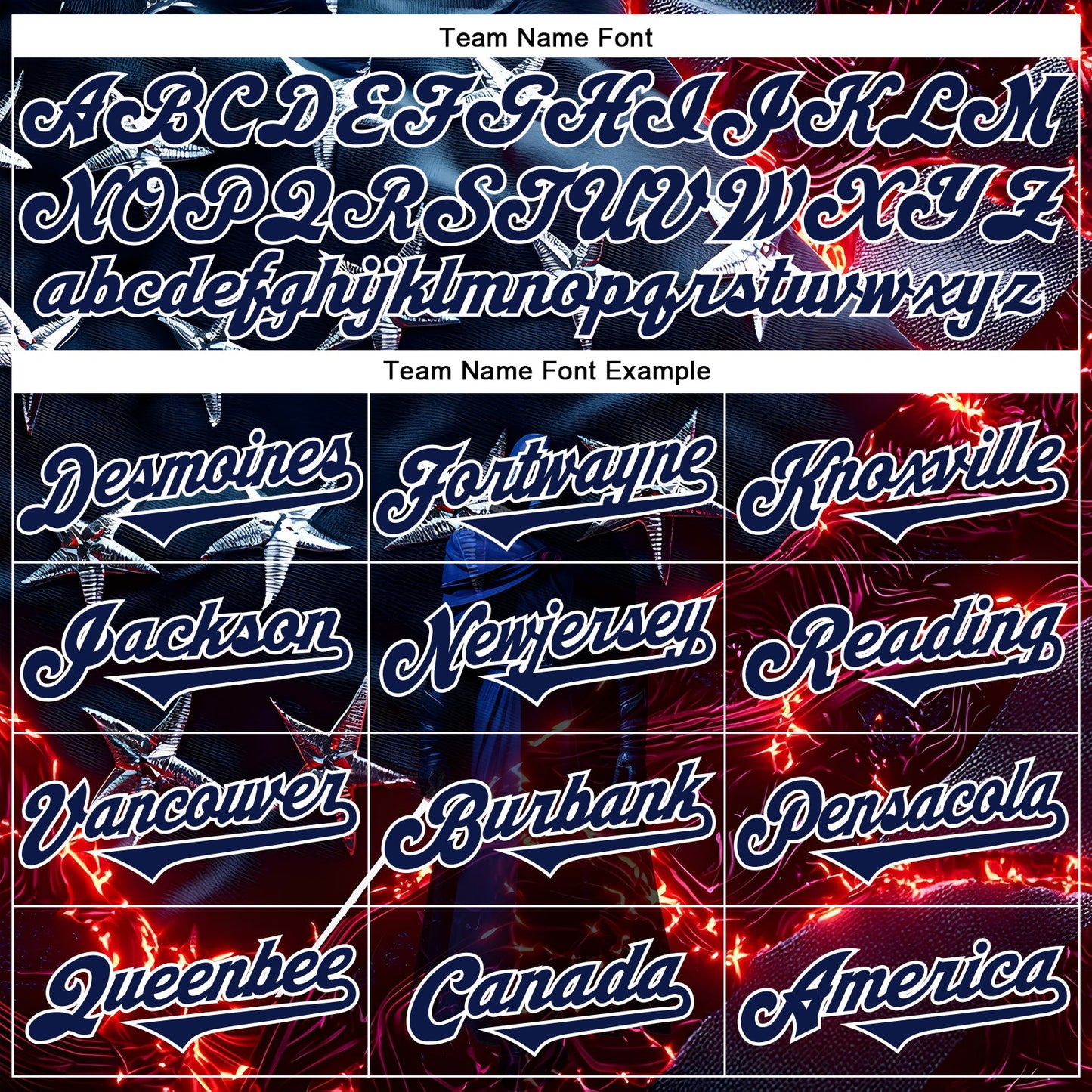 Custom Blue Navy-White 3D Pattern Design Outer Space Light Swords American Flag Authentic Baseball Jersey - Sky-Custom