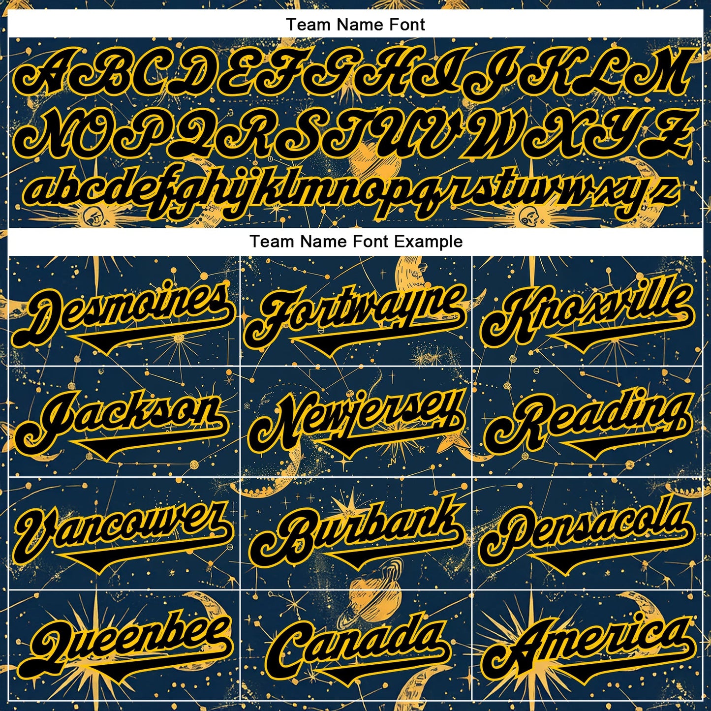 Custom Blue Black-Yellow 3D Pattern Design Outer Space Galaxy Solar Authentic Baseball Jersey - Sky-Custom
