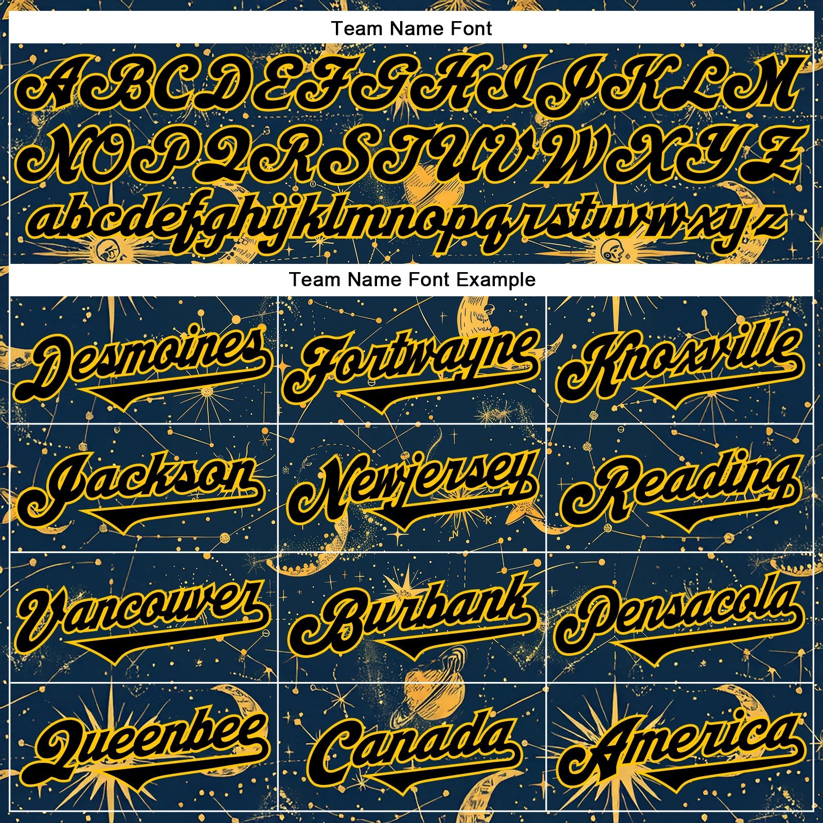 Custom Blue Black-Yellow 3D Pattern Design Outer Space Galaxy Solar Authentic Baseball Jersey - Sky-Custom