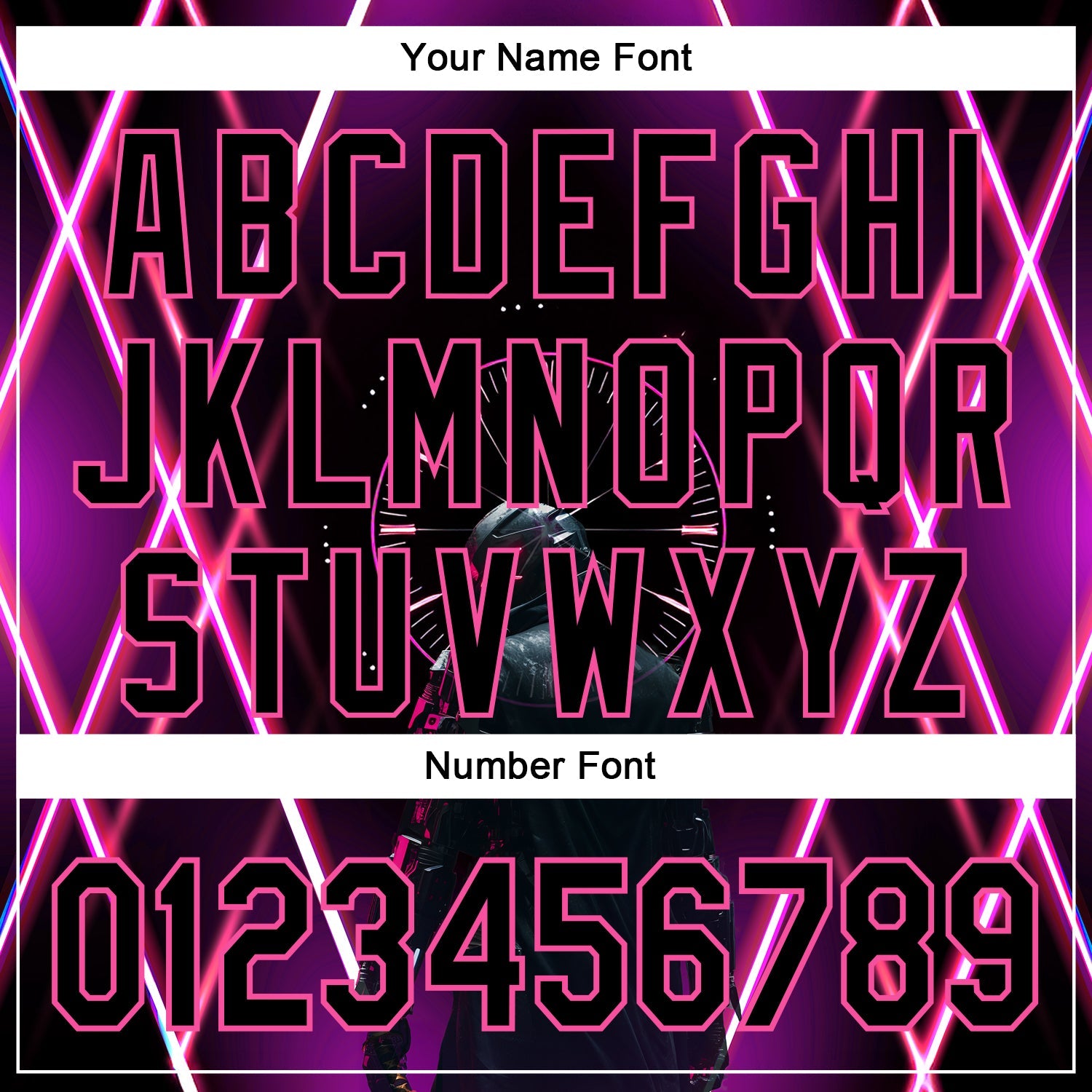 Custom Blue Black-Pink 3D Pattern Design Outer Space Light Swords Authentic Baseball Jersey - Sky-Custom