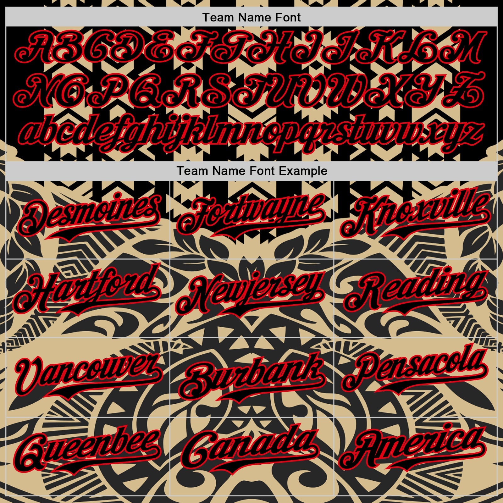 Custom Black Vegas Gold-Fire Red 3D Polynesian Style Islander Authentic Baseball Jersey - Sky-Custom