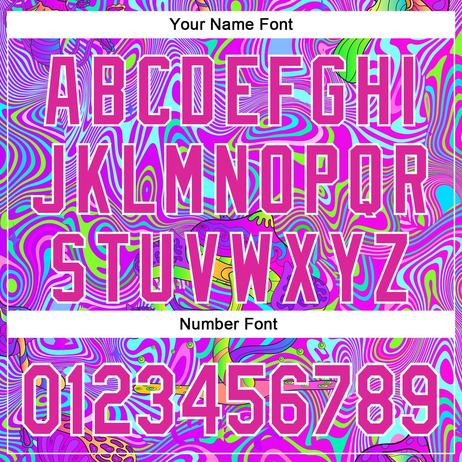 Custom Purple Deep Pink-White 3D Pattern Design Trippy Psychedelic Magic Mushrooms Authentic Baseball Jersey - Sky-Custom