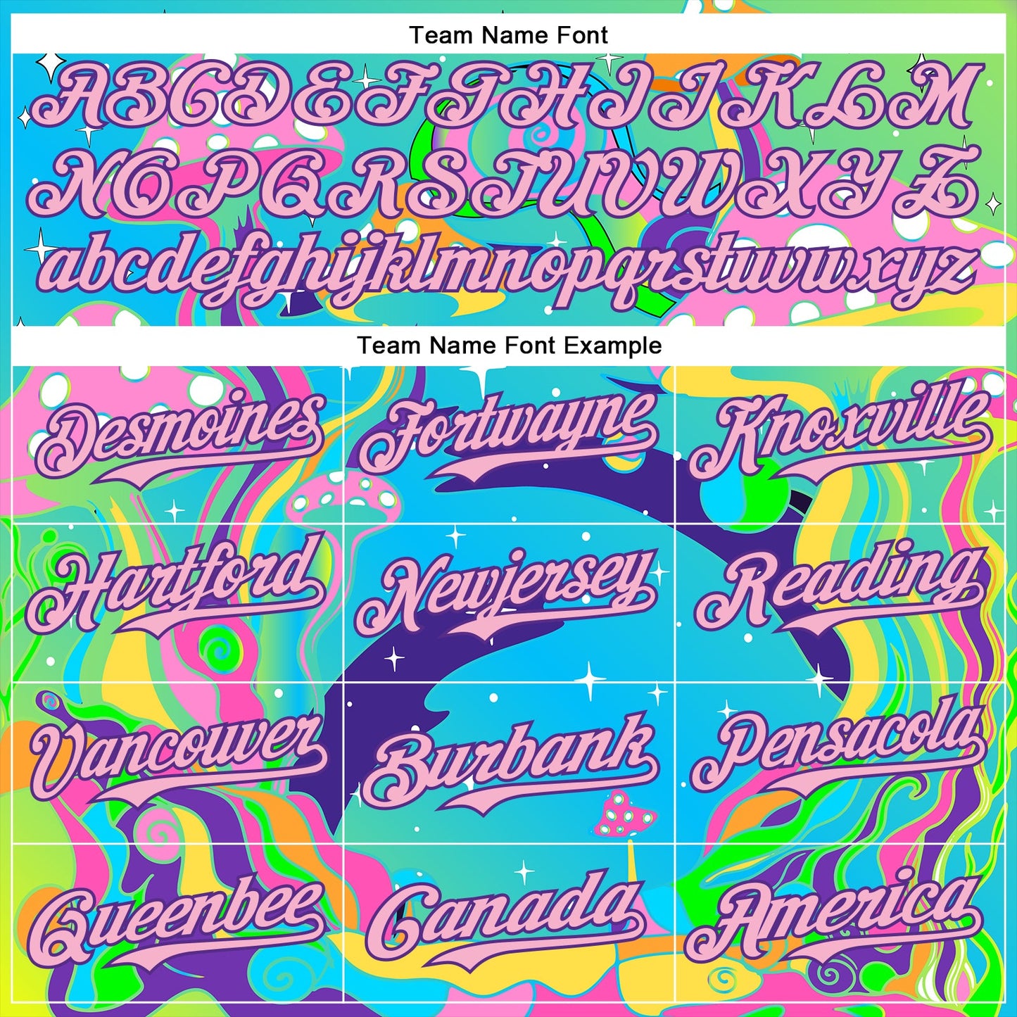 Custom Navy Light Pink-Purple 3D Pattern Design Trippy Psychedelic Magic Mushrooms Authentic Baseball Jersey - Sky-Custom