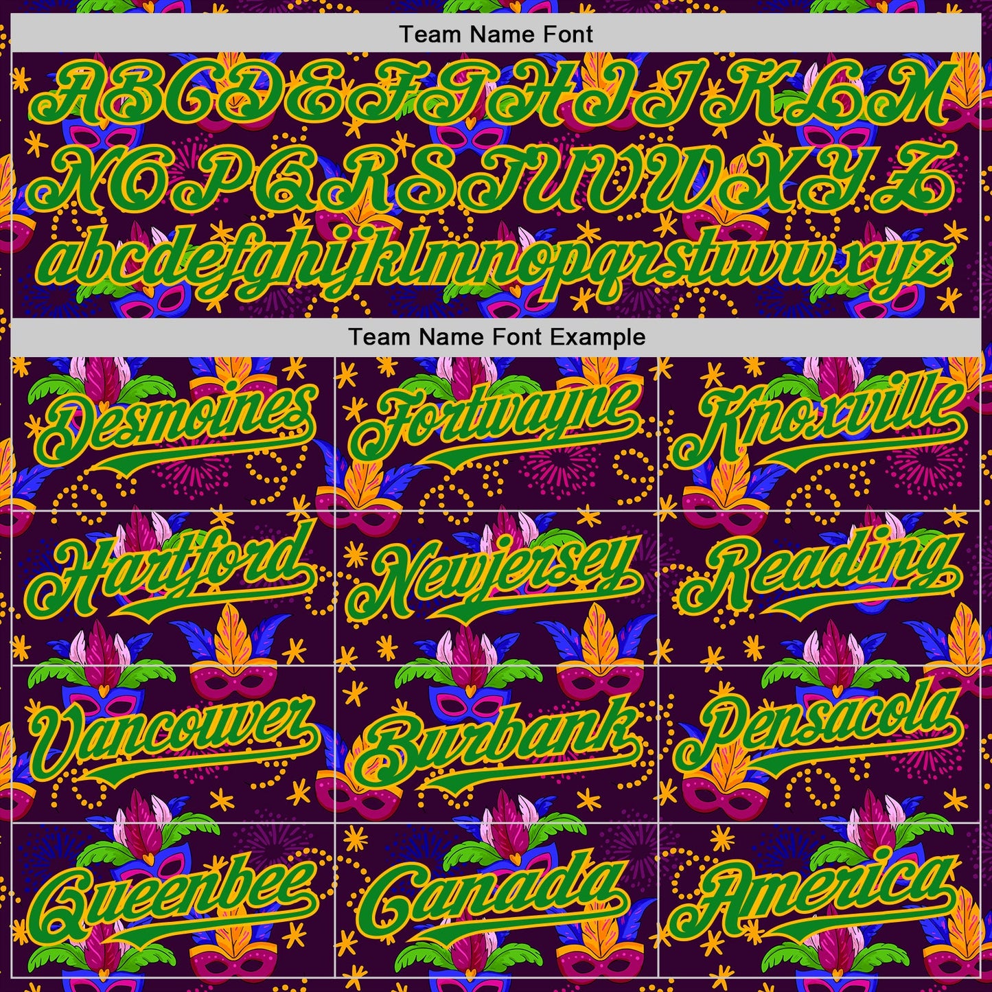 Custom Purple Grass Green-Gold 3D Pattern Design Mardi Gras Shrove Tuesday Authentic Baseball Jersey - Sky-Custom