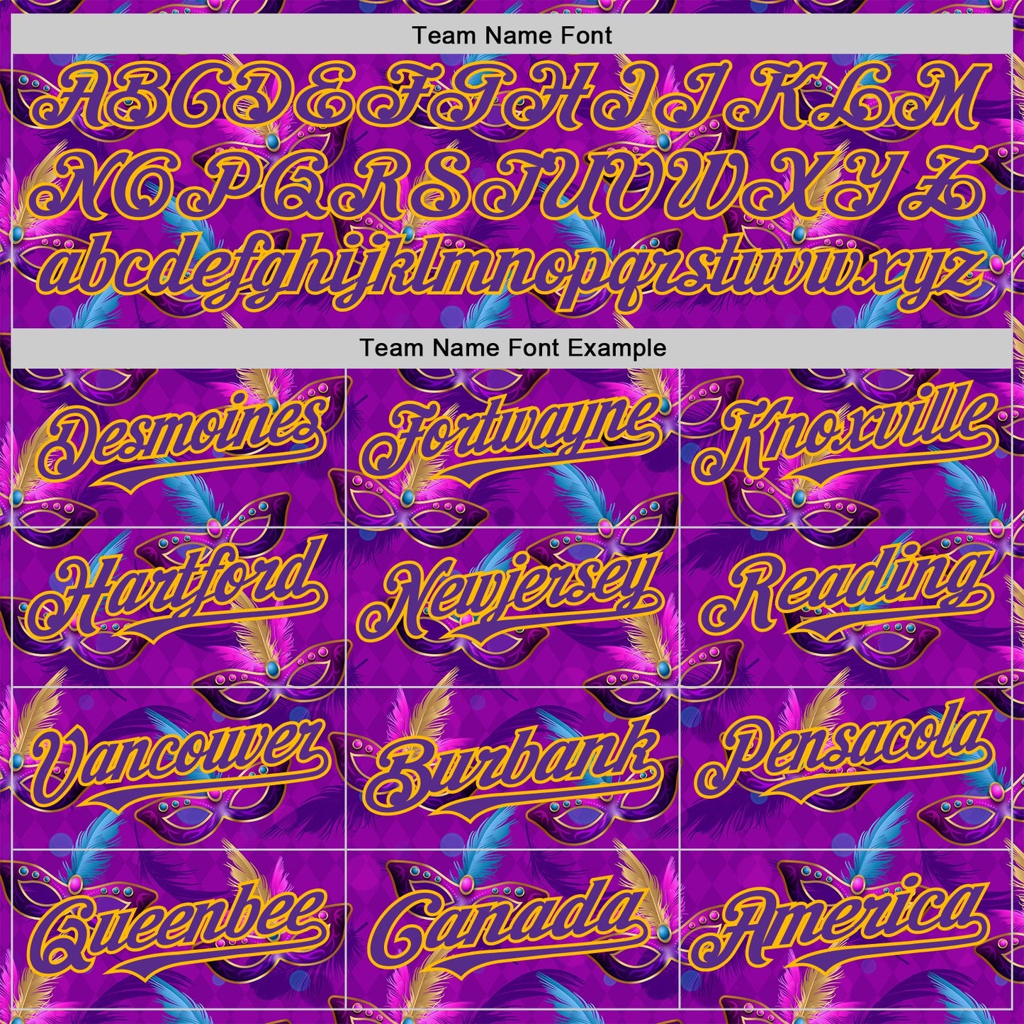 Custom Purple Gold 3D Pattern Design Mardi Gras Shrove Tuesday Authentic Baseball Jersey - Sky-Custom