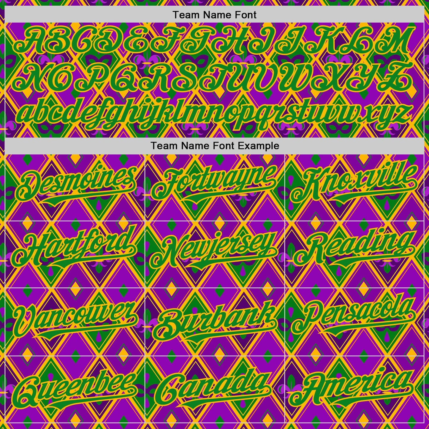 Custom Purple Grass Green-Gold 3D Pattern Design Mardi Gras Shrove Tuesday Authentic Baseball Jersey - Sky-Custom