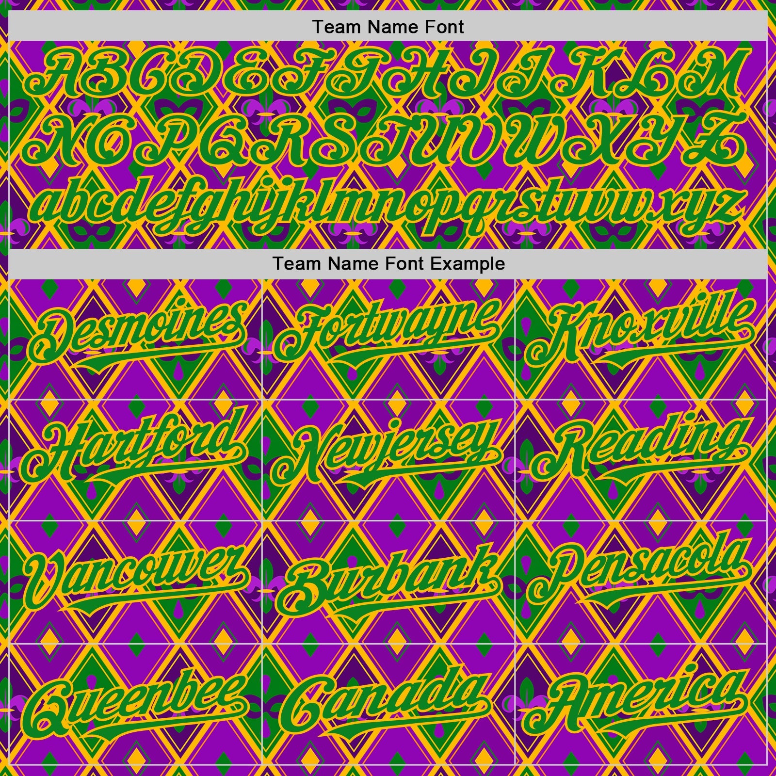 Custom Purple Grass Green-Gold 3D Pattern Design Mardi Gras Shrove Tuesday Authentic Baseball Jersey - Sky-Custom