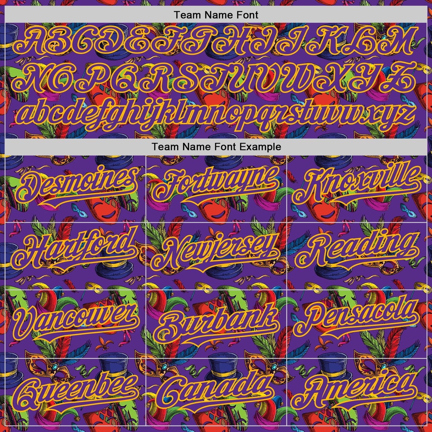 Custom Purple Gold 3D Pattern Design Mardi Gras Shrove Tuesday Authentic Baseball Jersey - Sky-Custom