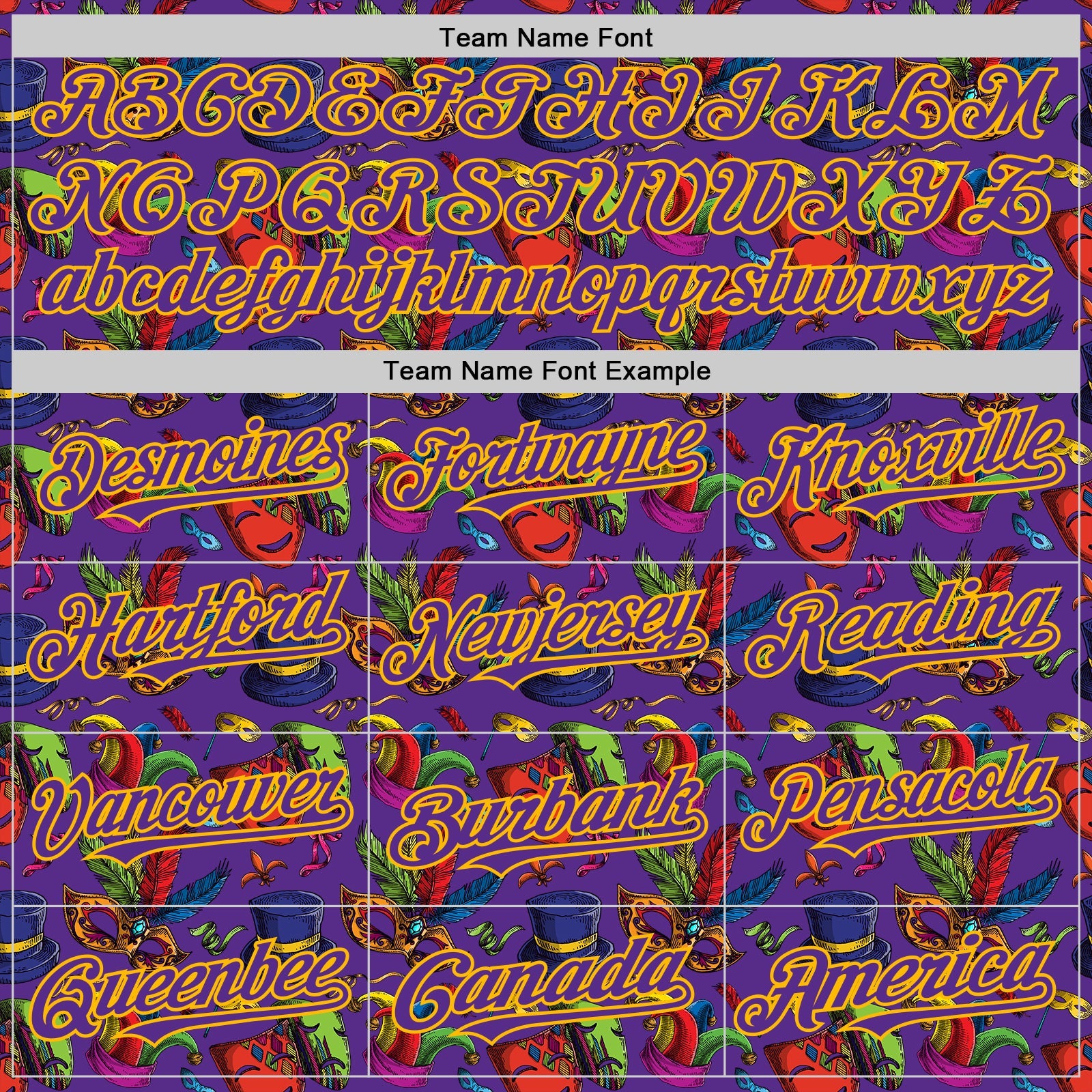 Custom Purple Gold 3D Pattern Design Mardi Gras Shrove Tuesday Authentic Baseball Jersey - Sky-Custom