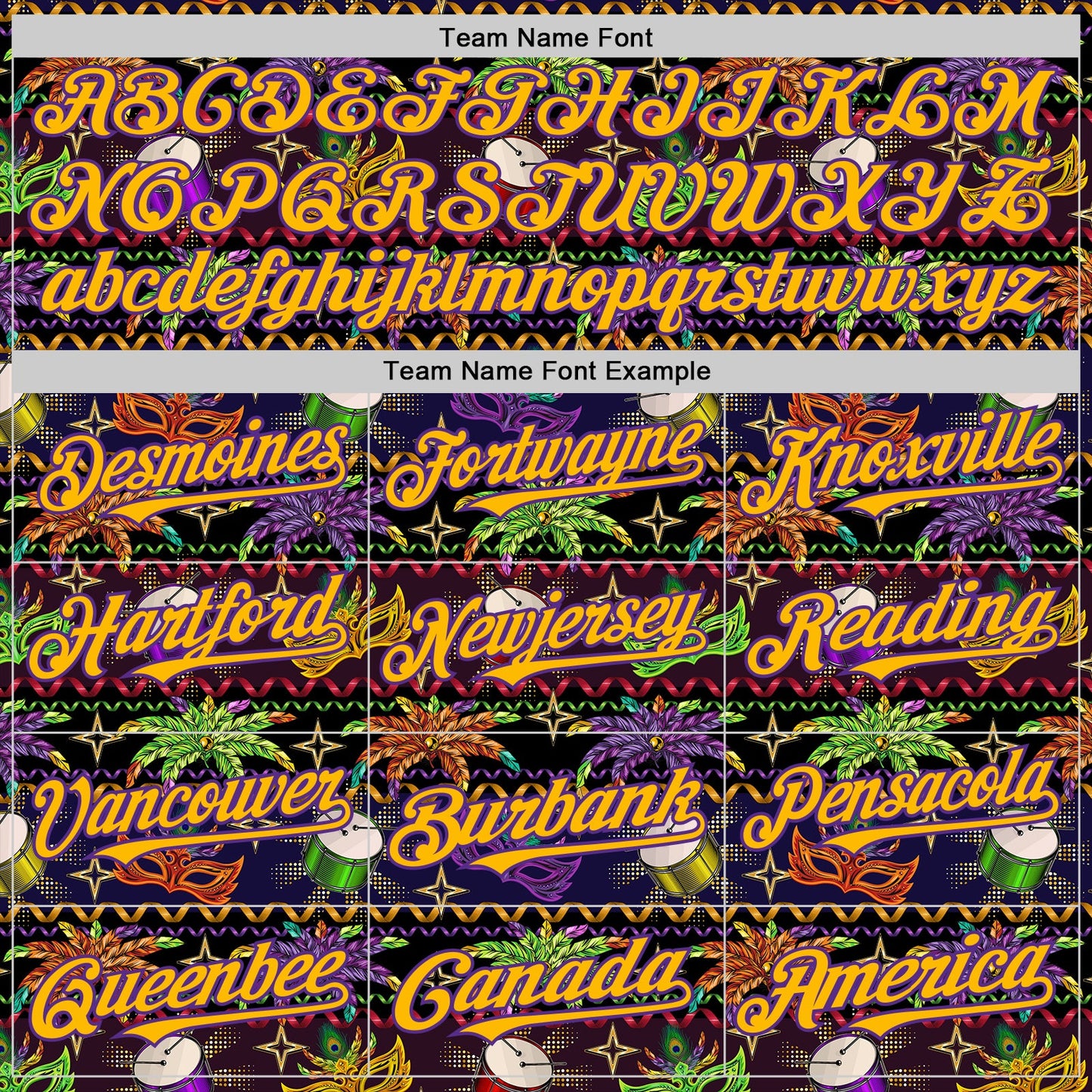Custom Black Gold-Purple 3D Pattern Design Mardi Gras Shrove Tuesday Authentic Baseball Jersey - Sky-Custom