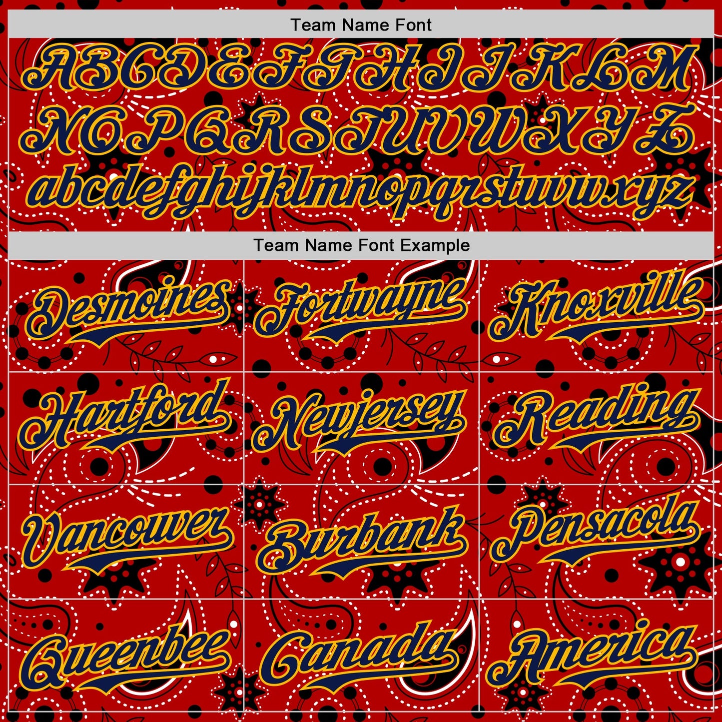 Custom Red Navy-Gold 3D Pattern Design Burner Costumes Paisley Bandana Authentic Baseball Jersey - Sky-Custom