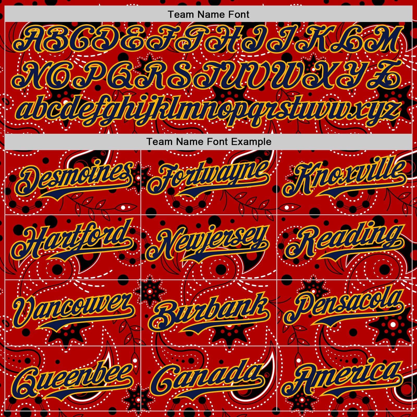 Custom Red Navy-Gold 3D Pattern Design Burner Costumes Paisley Bandana Authentic Baseball Jersey - Sky-Custom