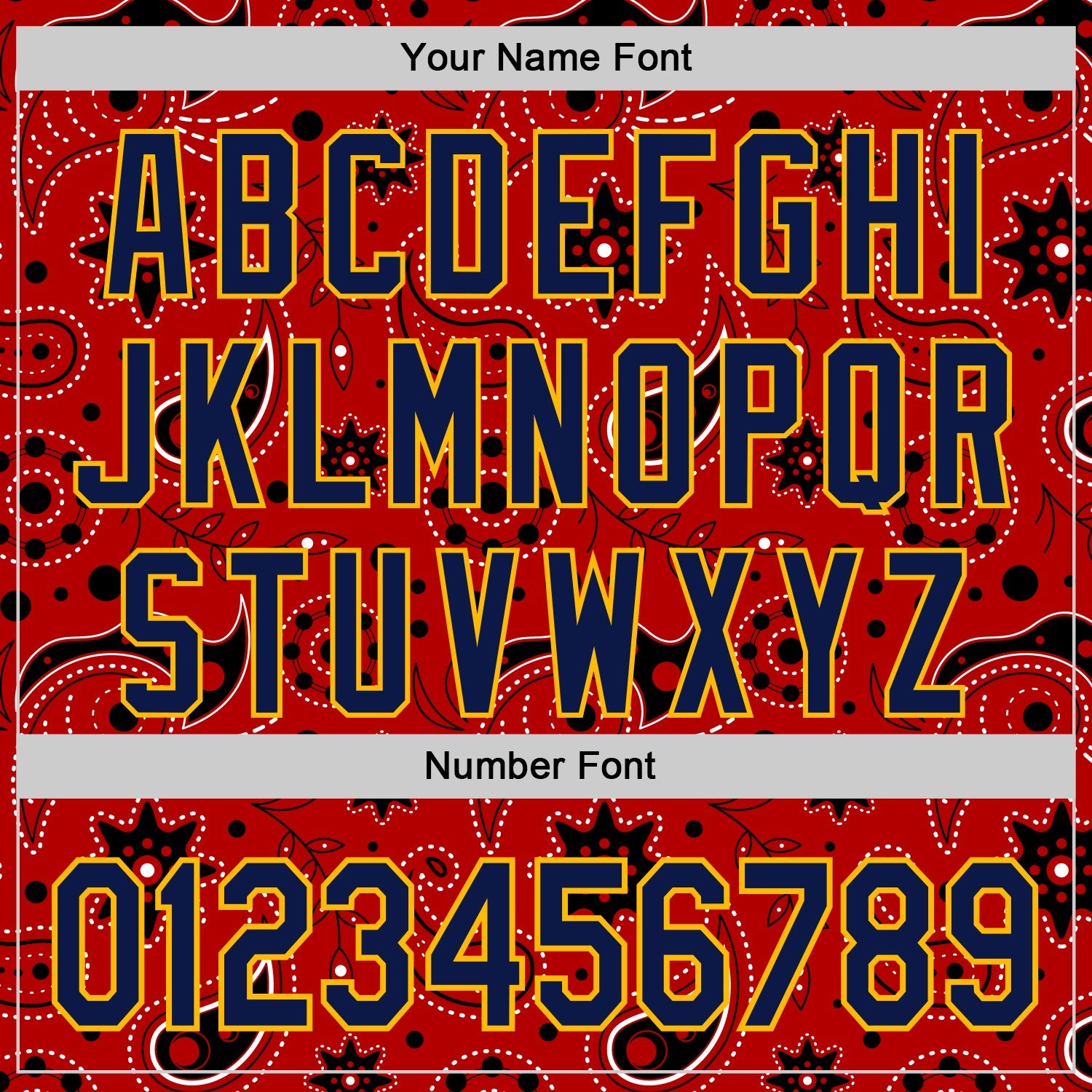 Custom Red Navy-Gold 3D Pattern Design Burner Costumes Paisley Bandana Authentic Baseball Jersey - Sky-Custom
