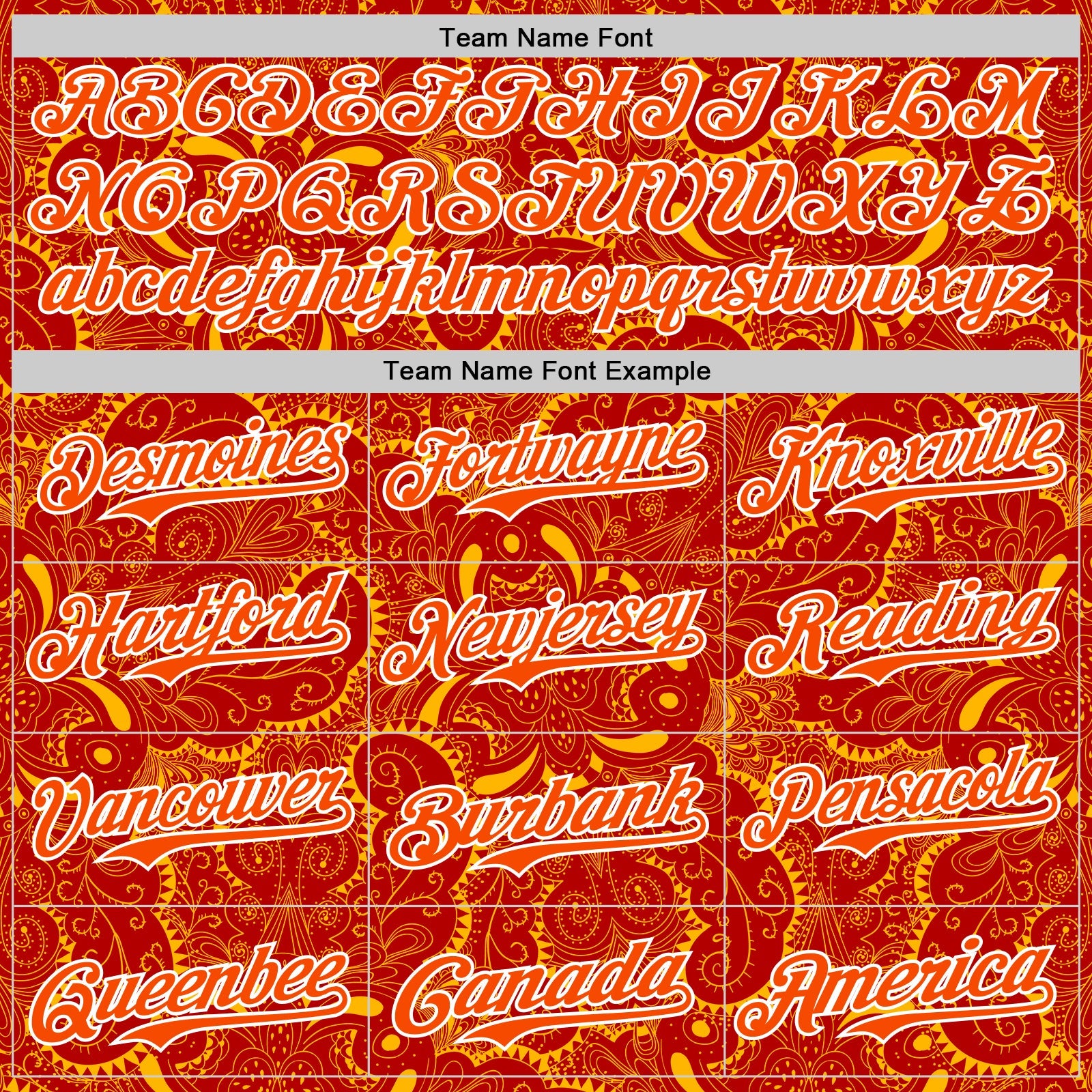 Custom Red Orange Gold-White 3D Pattern Design Burner Costumes Paisley Authentic Baseball Jersey - Sky-Custom