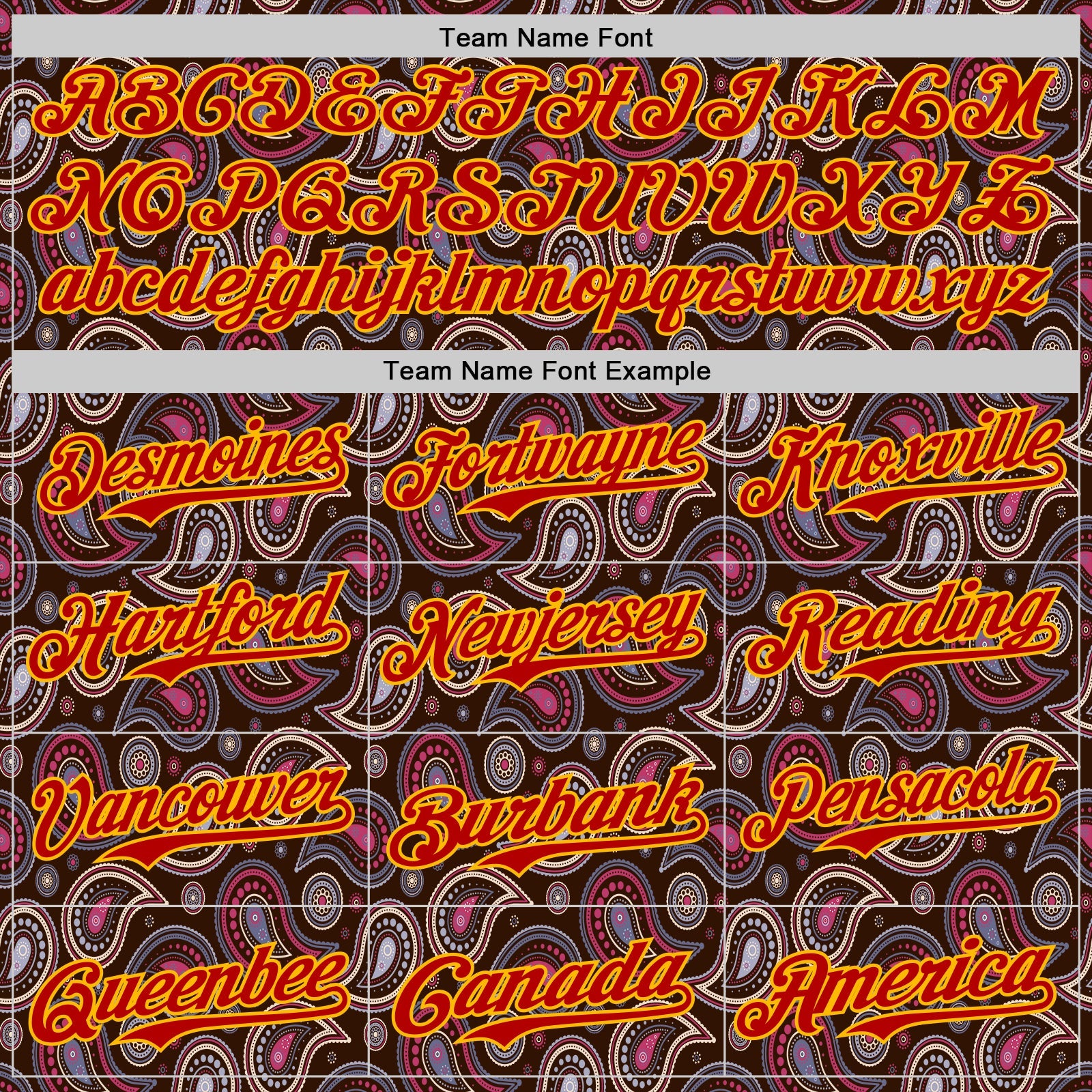 Custom Brown Red-Gold 3D Pattern Design Burner Costumes Paisley Bandana Authentic Baseball Jersey - Sky-Custom