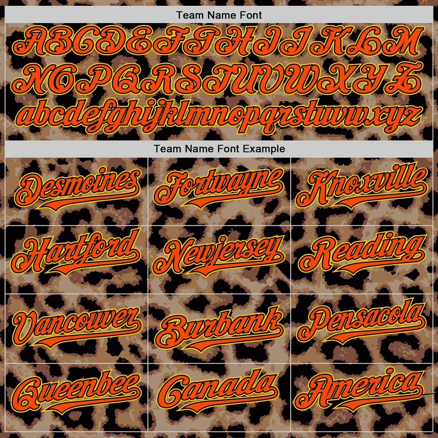 Custom Brown Orange Black-Yellow 3D Pattern Design Rave Party Animal Leopard Print Authentic Baseball Jersey - Sky-Custom