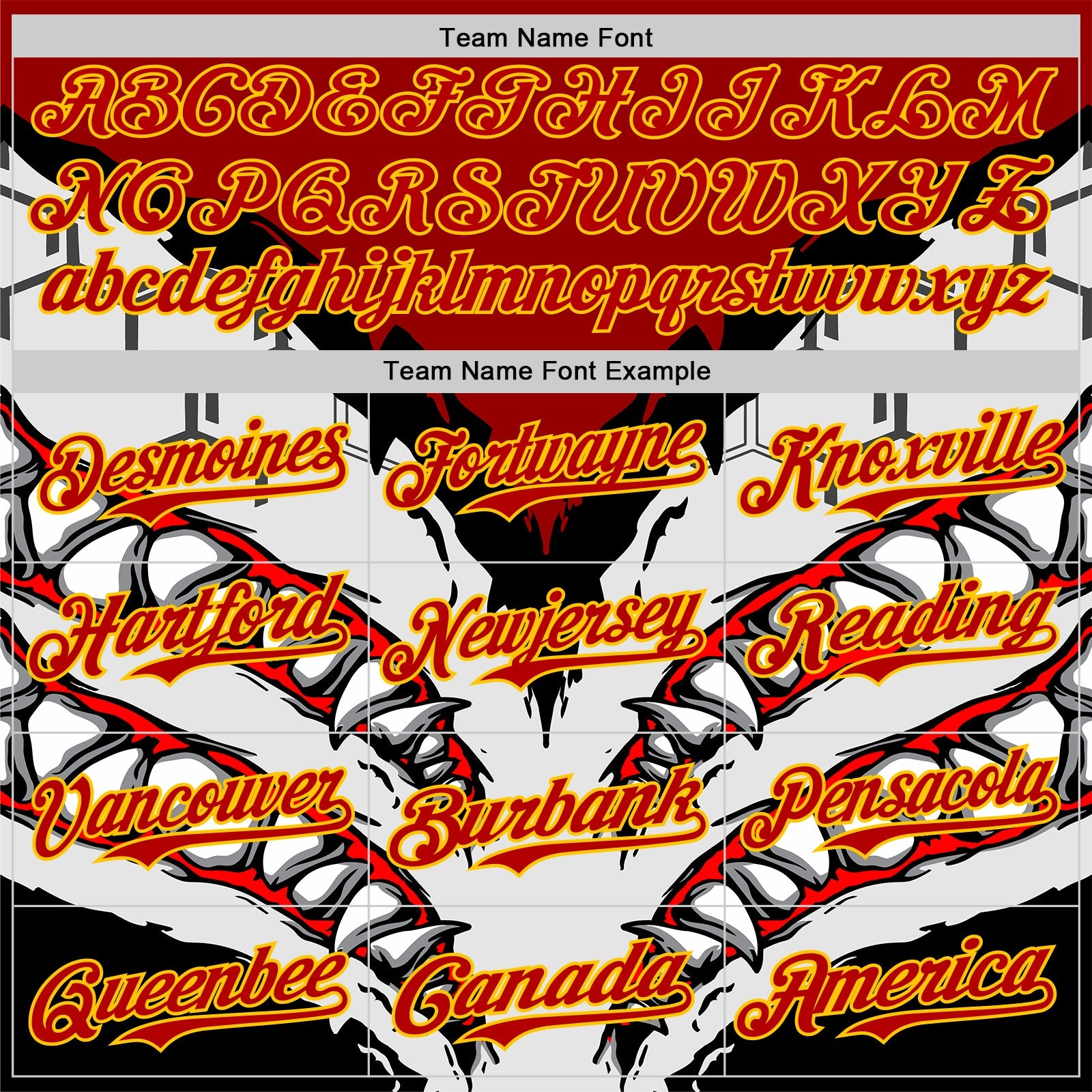 Custom White Red-Yellow 3D Pattern Design Burner Costumes Shark Teeth Authentic Baseball Jersey - Sky-Custom
