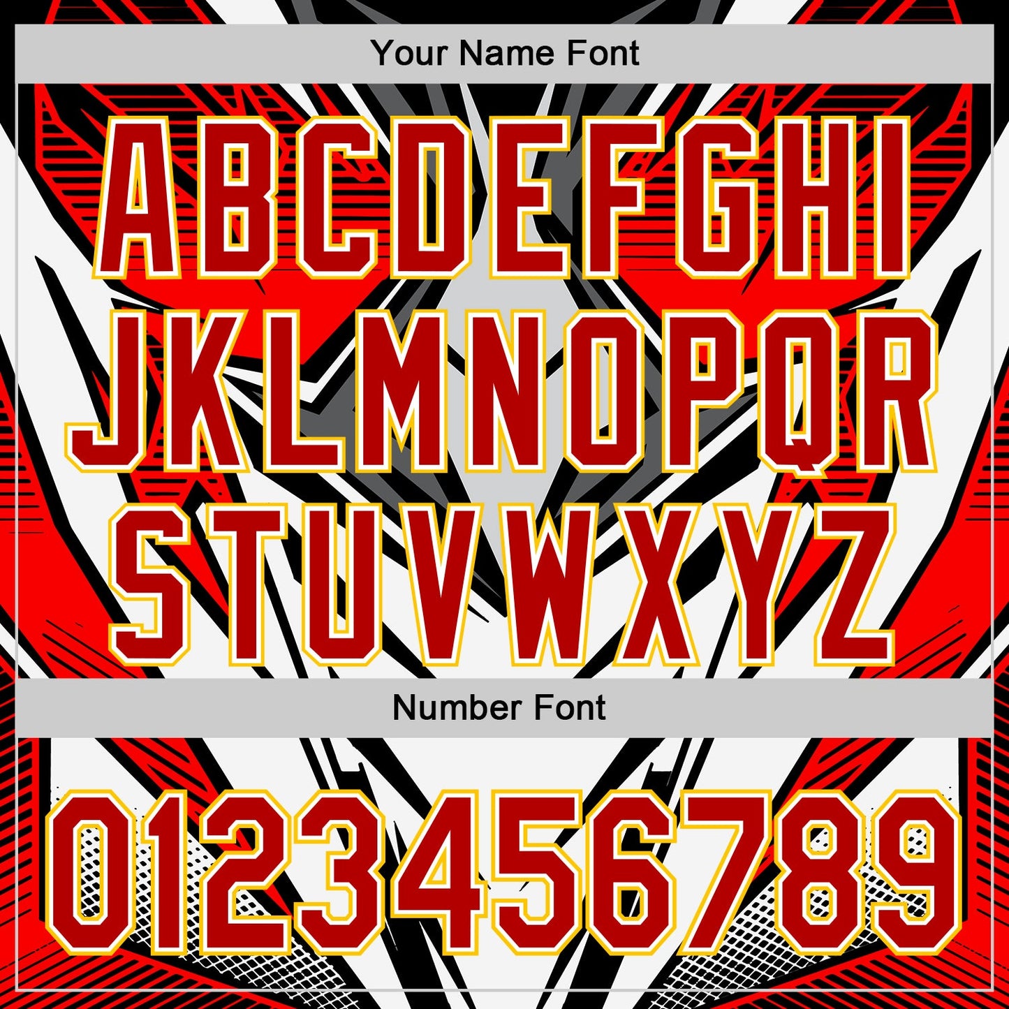 Custom White Red Black-Yellow 3D Pattern Design Burner Costumes Cyber Punk Authentic Baseball Jersey - Sky-Custom