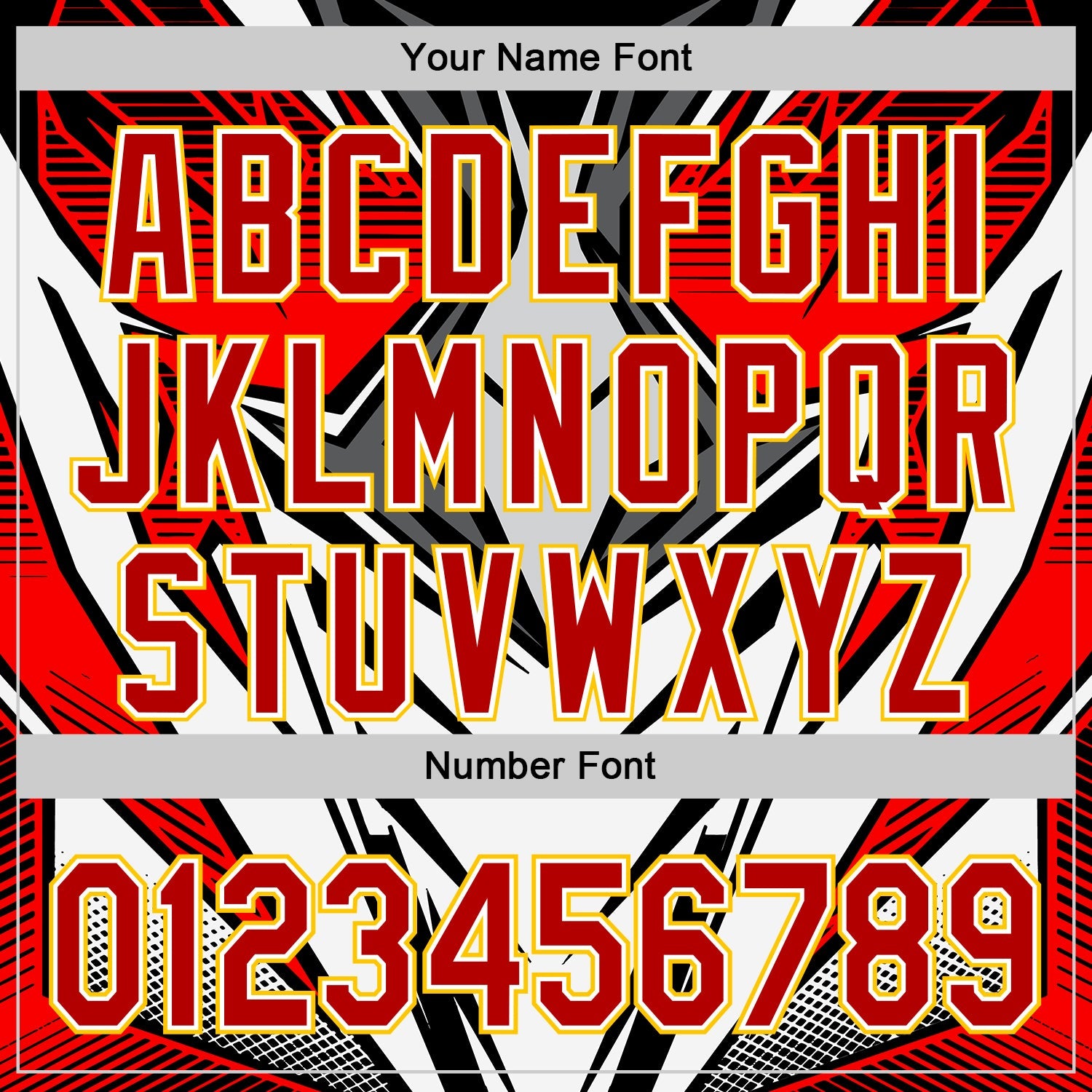 Custom White Red Black-Yellow 3D Pattern Design Burner Costumes Cyber Punk Authentic Baseball Jersey - Sky-Custom