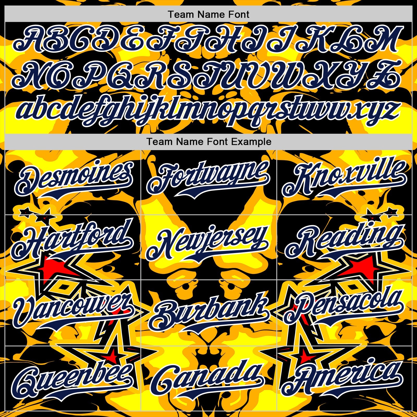 Custom Black Navy Yellow-White 3D Pattern Design Burner Costumes Flame Authentic Baseball Jersey - Sky-Custom