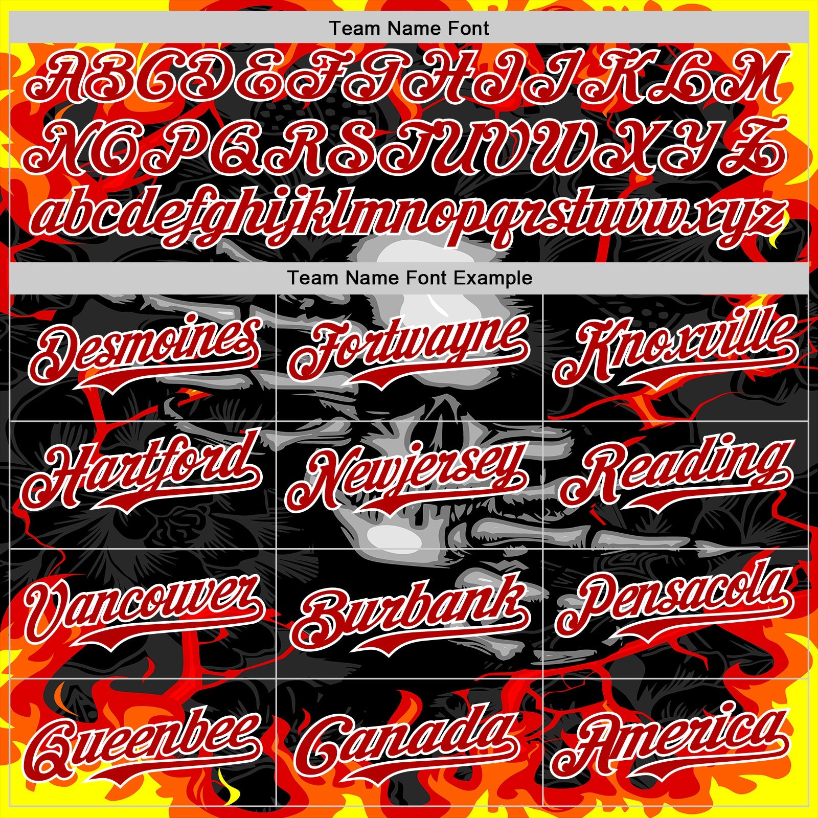 Custom Black Red-White 3D Pattern Design Burner Costumes Hellfire Skull Authentic Baseball Jersey - Sky-Custom