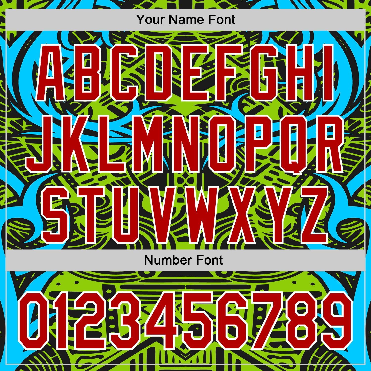 Custom Green Red Blue Black-White 3D Pattern Design Burner Costumes Tribal Authentic Baseball Jersey - Sky-Custom