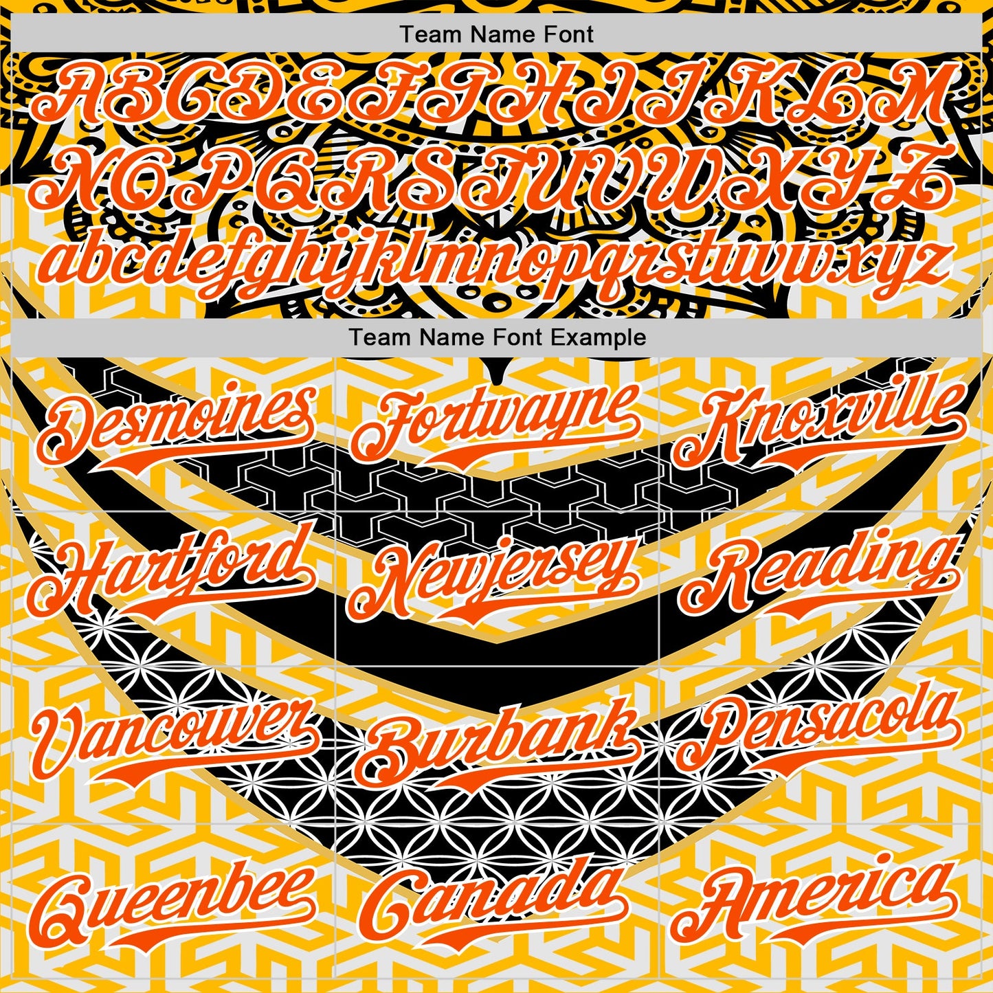 Custom Yellow Orange Black-White 3D Pattern Design Burner Costumes Tribal Authentic Baseball Jersey - Sky-Custom