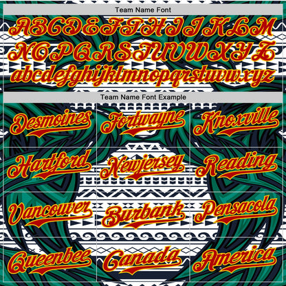Custom White Red Blue Green-Yellow 3D Pattern Design Burner Costumes Tribal Authentic Baseball Jersey - Sky-Custom