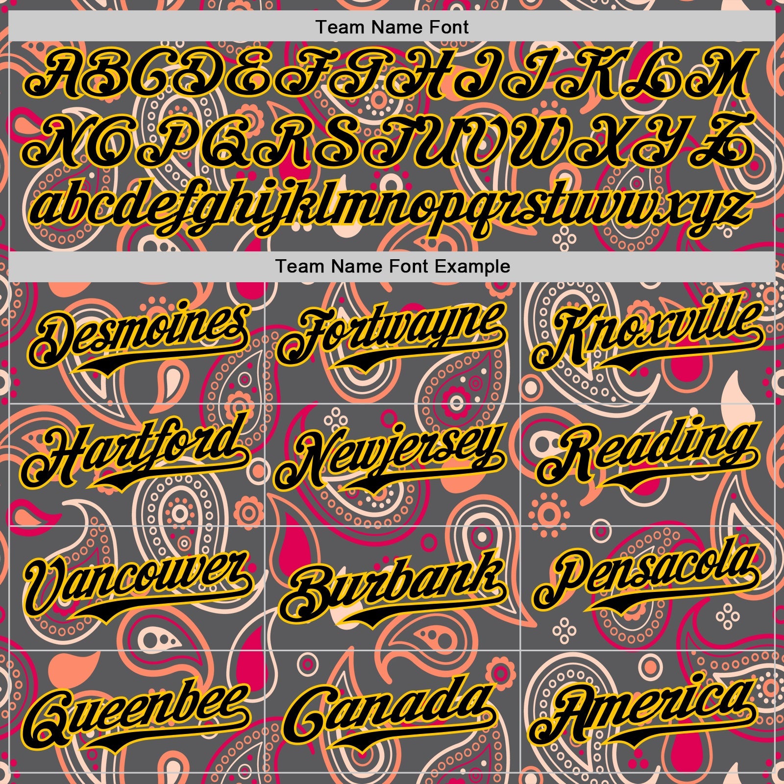 Custom Steel Gray Black-Yellow 3D Pattern Design Burner Costumes Paisley Bandana Authentic Baseball Jersey - Sky-Custom