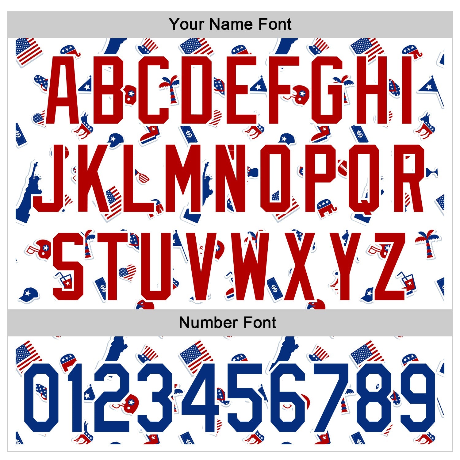 Custom White Black Pinstripe Royal-Red 3D American Flag National Symbols Authentic Baseball Jersey - Sky-Custom