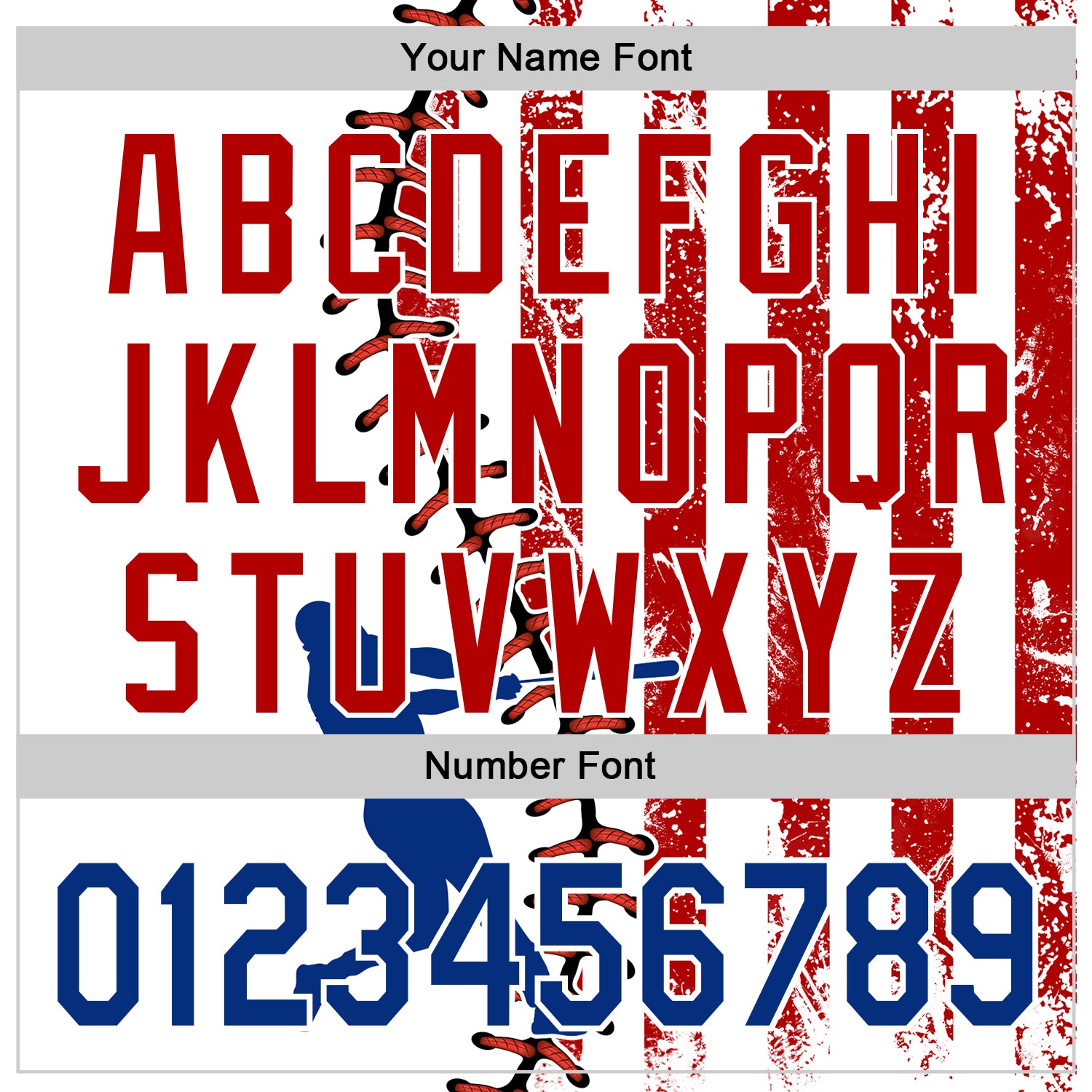 Custom White Royal-Red 3D American Flag Authentic Baseball Jersey - Sky-Custom