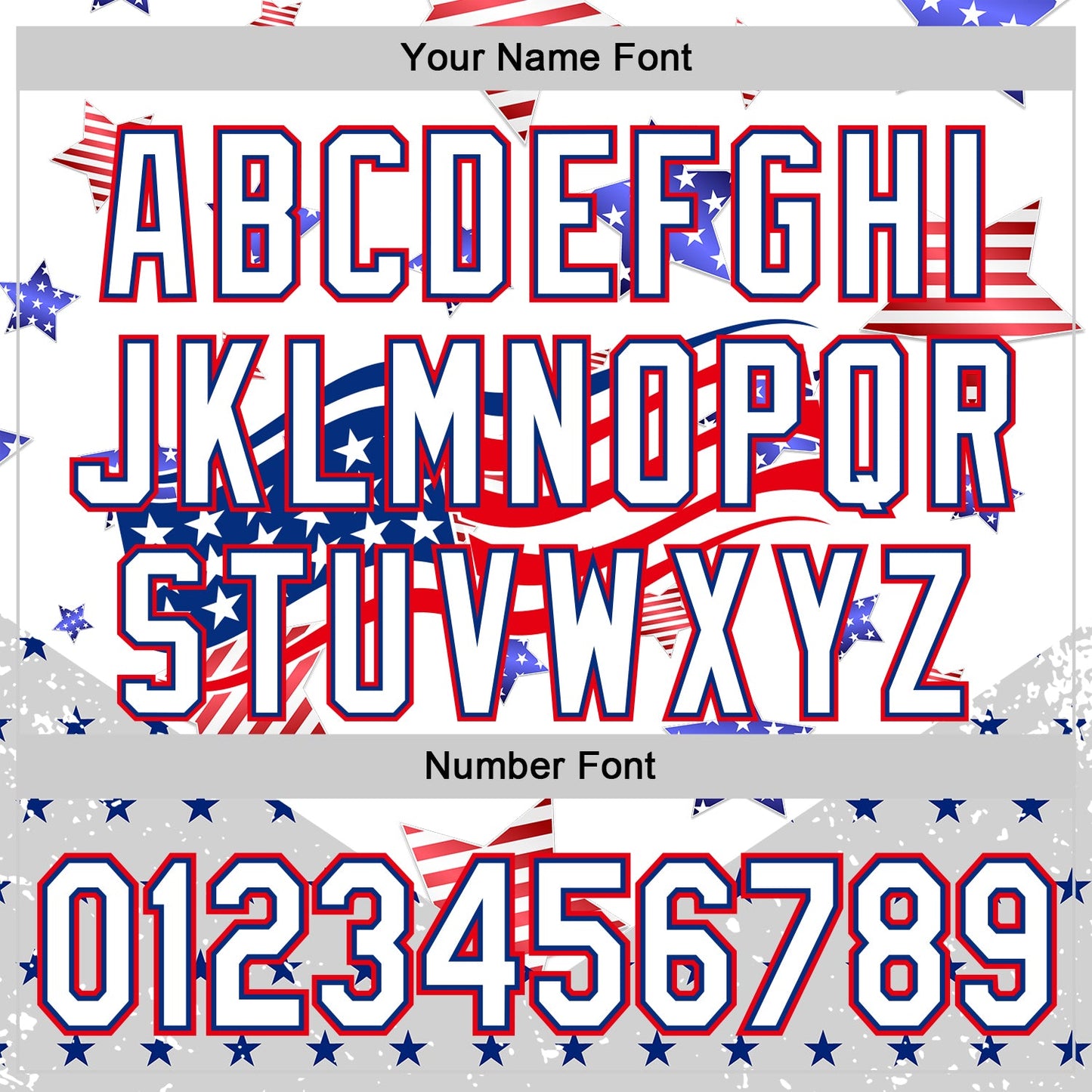 Custom White Royal-Fire Red 3D American Flag Stars Authentic Baseball Jersey - Sky-Custom